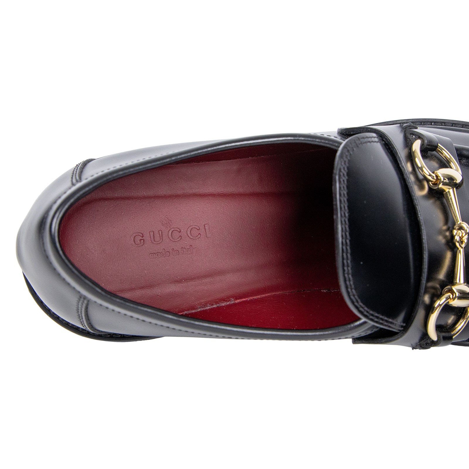 古馳 GUCCI 馬銜扣 樂福鞋 794378 0GQ00_375 黑馬銜釦樂福鞋#37.5 原廠盒子/防塵袋