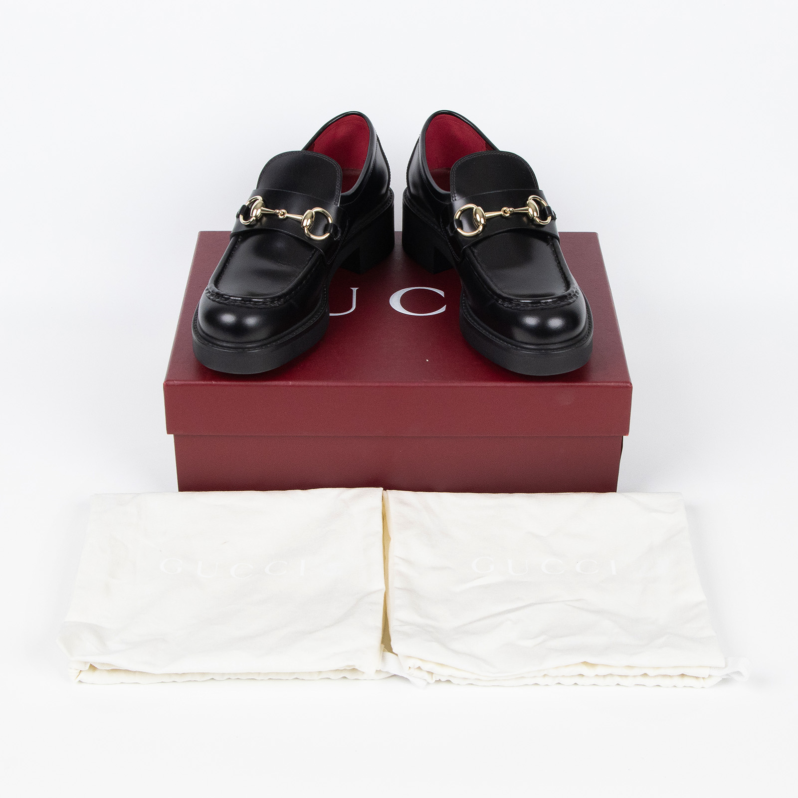 古馳 GUCCI 馬銜扣 樂福鞋 794378 0GQ00_375 黑馬銜釦樂福鞋#37.5 原廠盒子/防塵袋