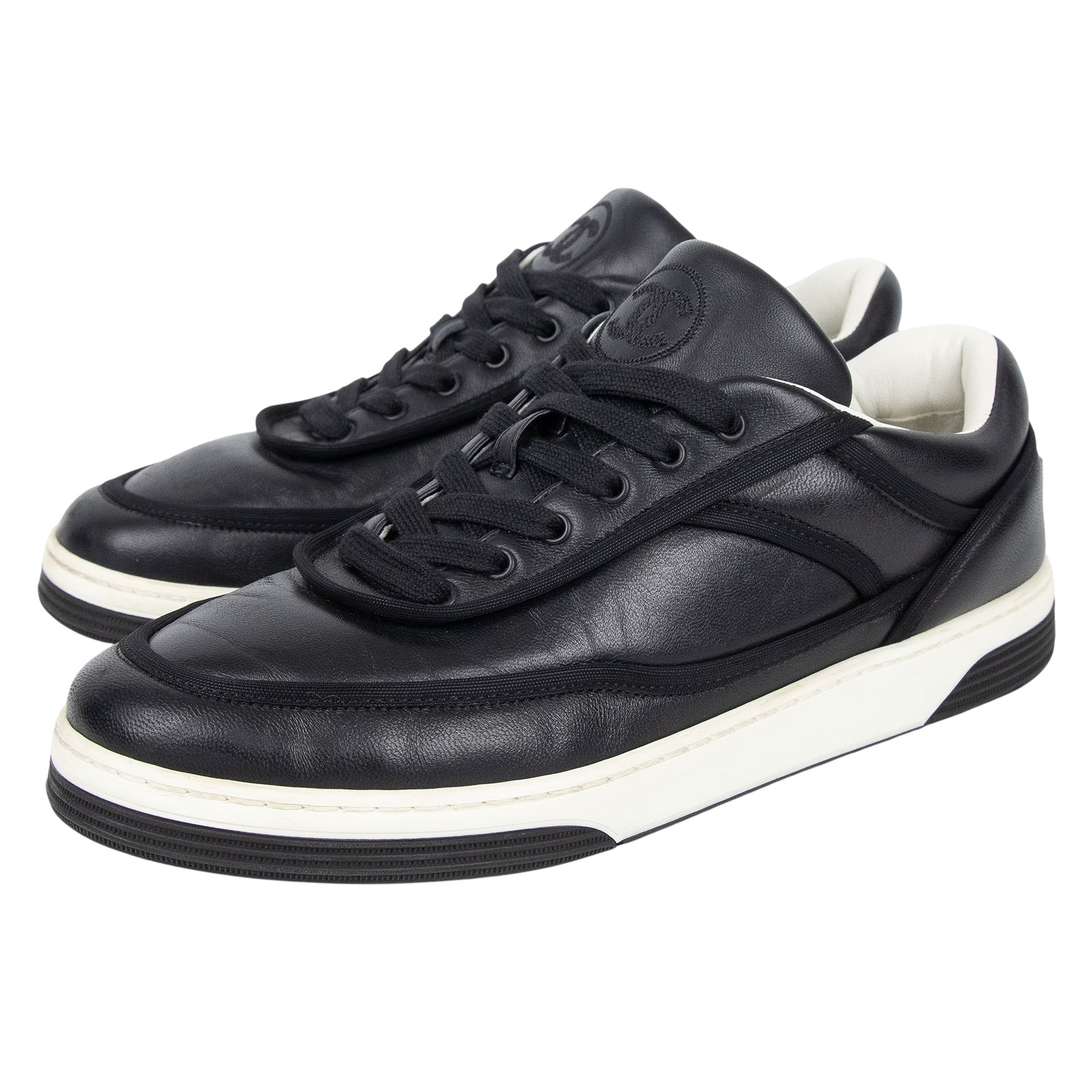 香奈兒 CHANEL 運動鞋 G37488_375 黑白休閒鞋#37.5 防塵袋