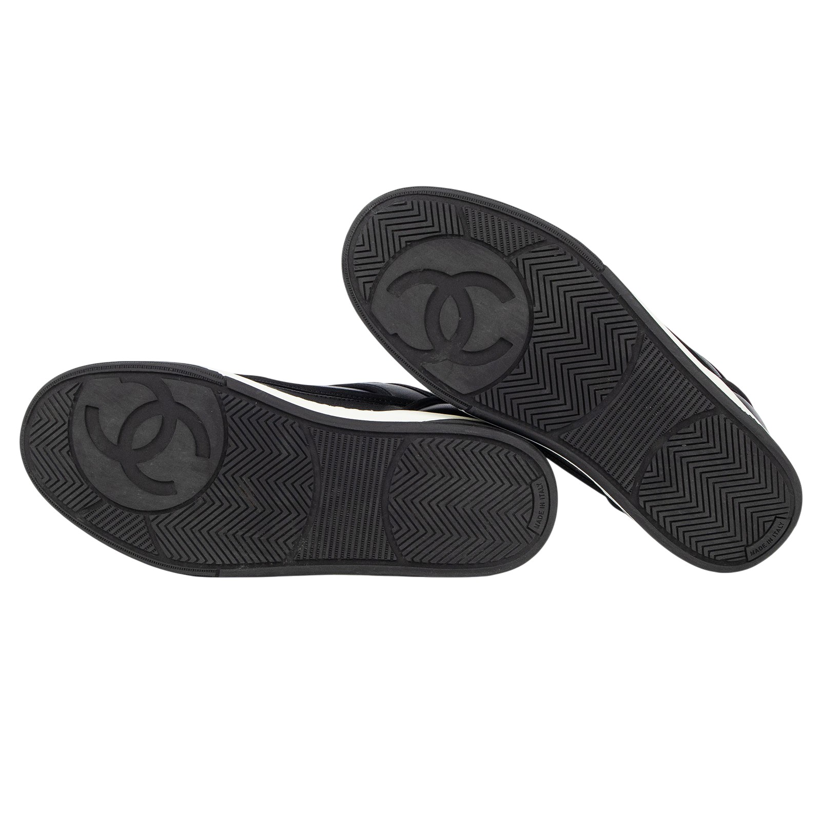 香奈兒 CHANEL 運動鞋 G37488_375 黑白休閒鞋#37.5 防塵袋