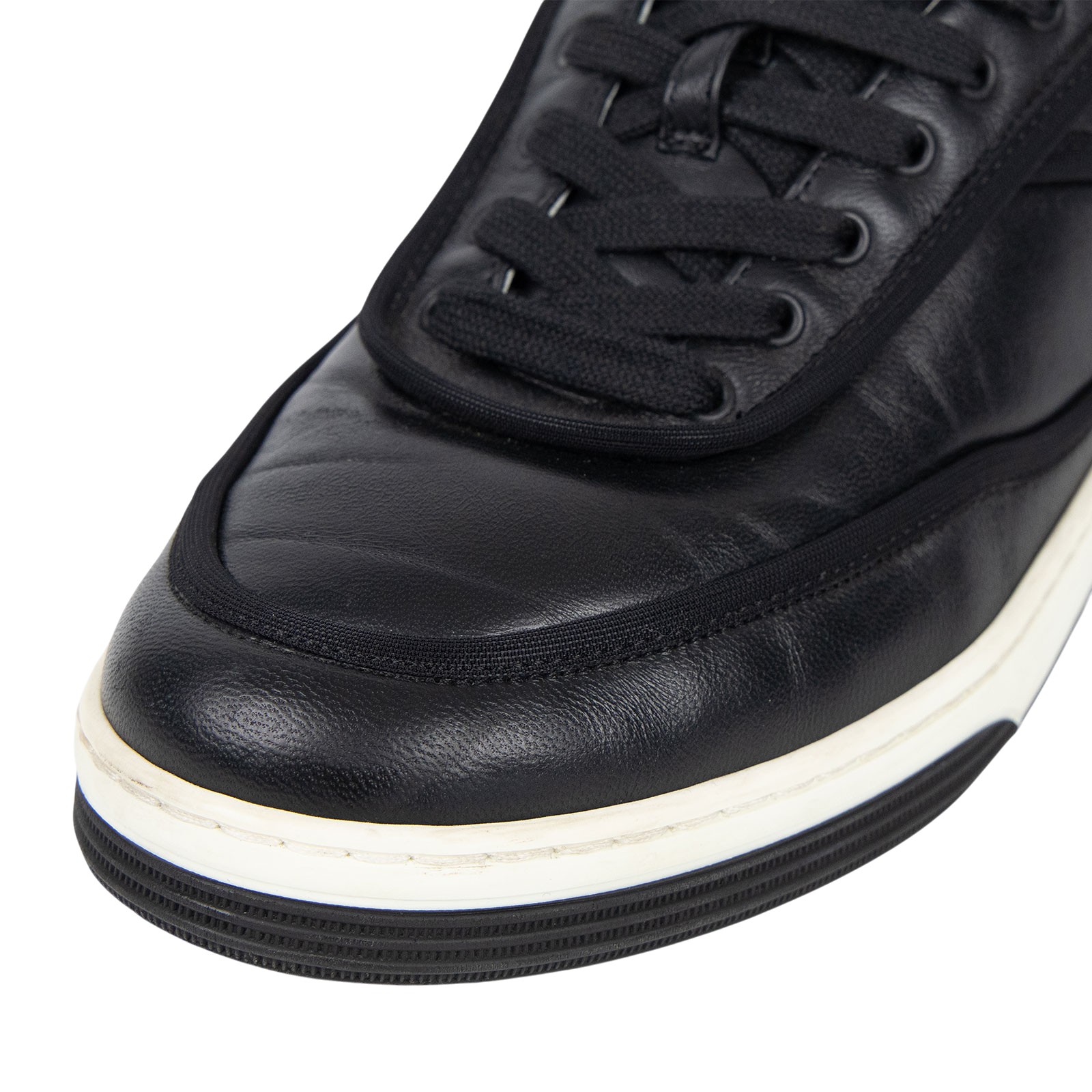 香奈兒 CHANEL 運動鞋 G37488_375 黑白休閒鞋#37.5 防塵袋