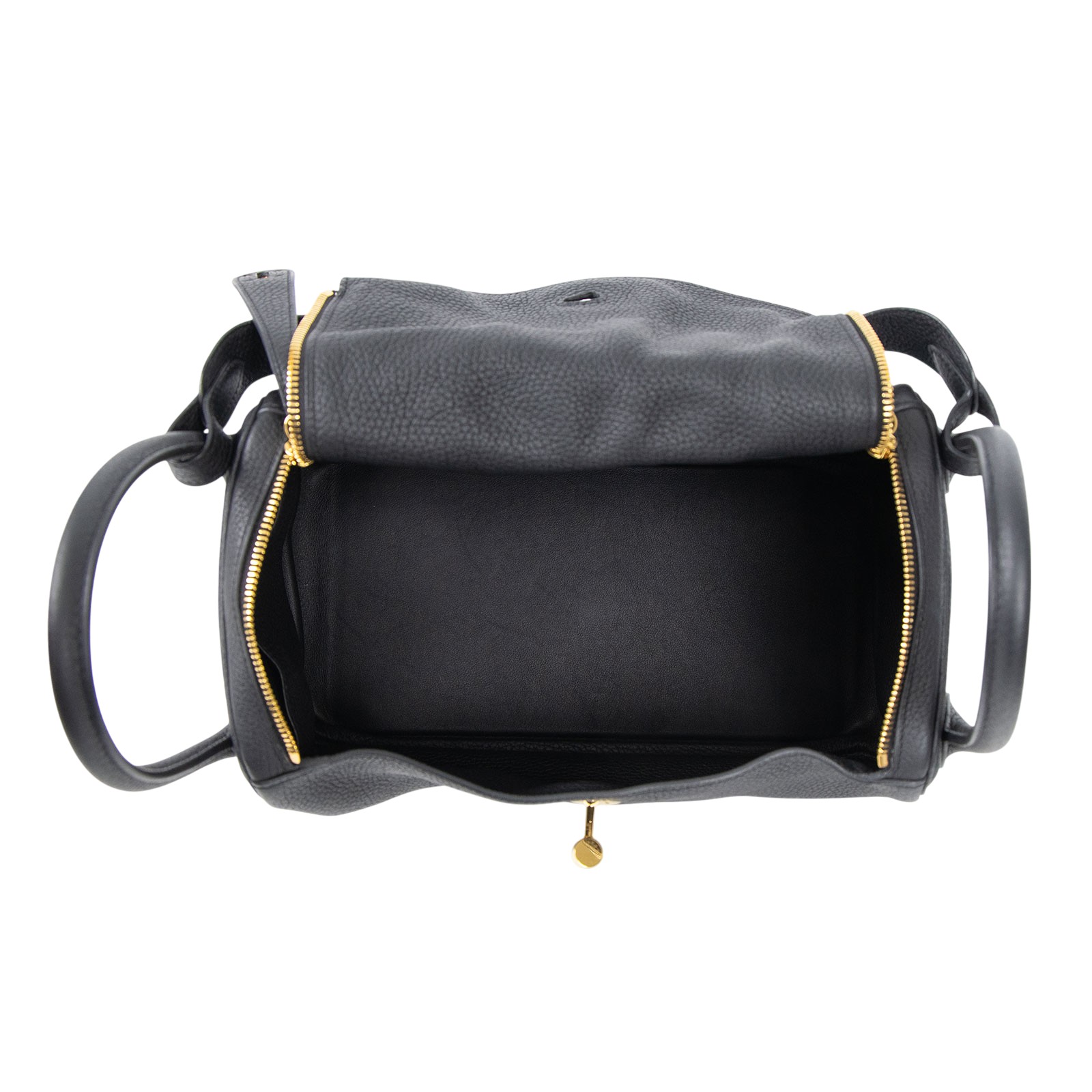 愛馬仕 Hermes Lindy 琳迪包 30 黑色 金色五金 H051614CC89 A刻/ 黑LINDY30 原廠盒子/防塵袋/雨衣