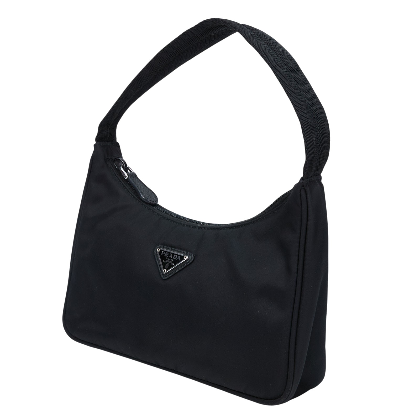 普拉達 PRADA Re-Edition 迷你 Hobo 包 1NE515_RDH0 黑hobo腋下包 購買證明影本