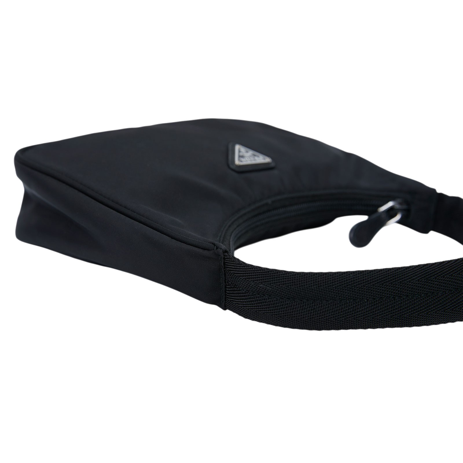 普拉達 PRADA Re-Edition 迷你 Hobo 包 1NE515_RDH0 黑hobo腋下包 購買證明影本