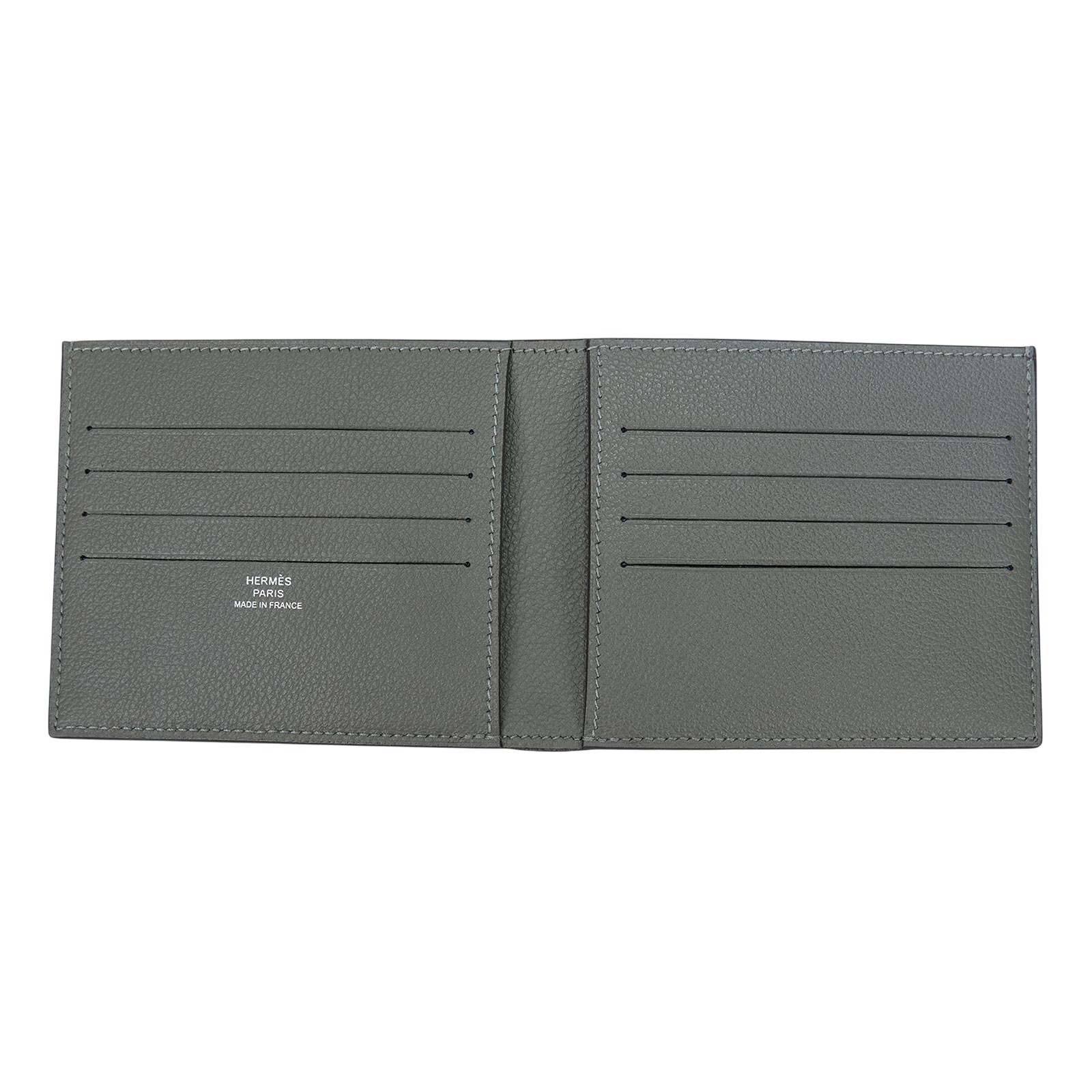 愛馬仕 Hermes Citizen Twill compact wallet 短夾 CITIZENTCW B刻 灰絲巾對開兩折短夾 原廠盒子