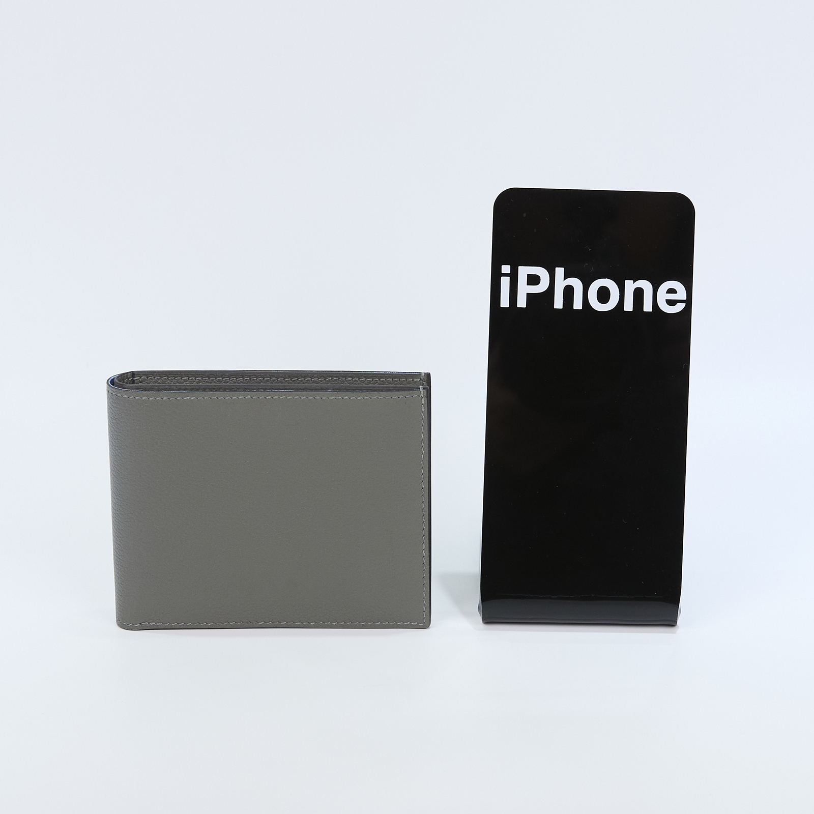 愛馬仕 Hermes Citizen Twill compact wallet 短夾 CITIZENTCW B刻 灰絲巾對開兩折短夾 原廠盒子