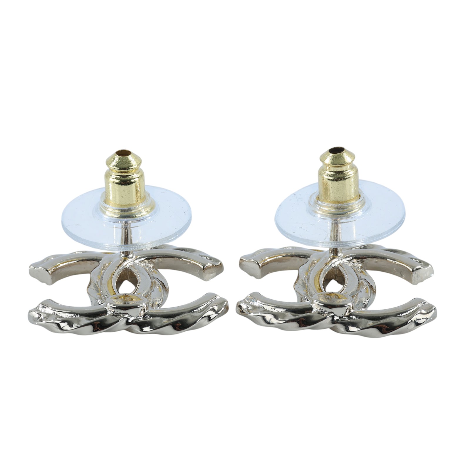 香奈兒 CHANEL 雙C LOGO 耳環 金色 B24 V 金色雙C耳環 原廠盒子