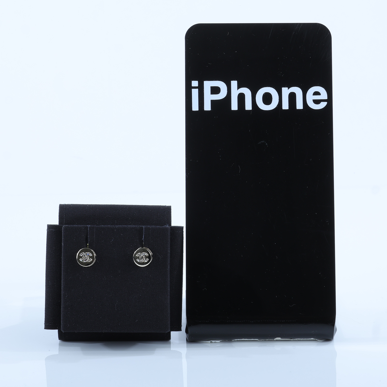 香奈兒 CHANEL 雙C 鏤空 圓形 耳環 金色 B24 B 金色圓雙C耳環 原廠盒子