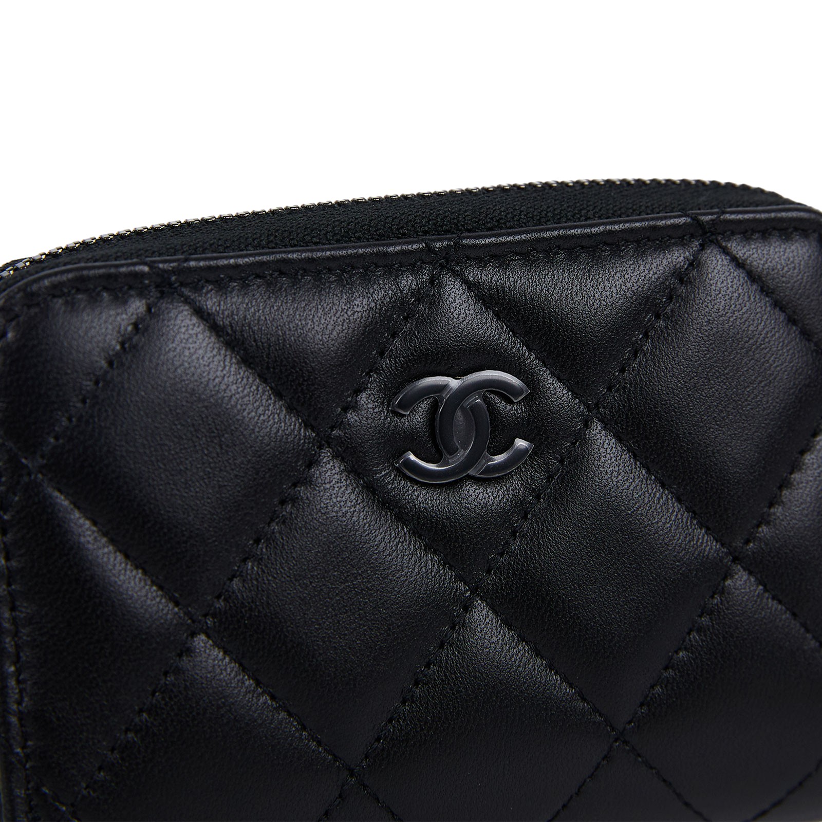 香奈兒 CHANEL 經典 拉鏈 零錢包 錢包 卡夾 AP0216 晶片款 黑羊SO BLACK拉鍊零錢包 原廠盒子/防塵袋