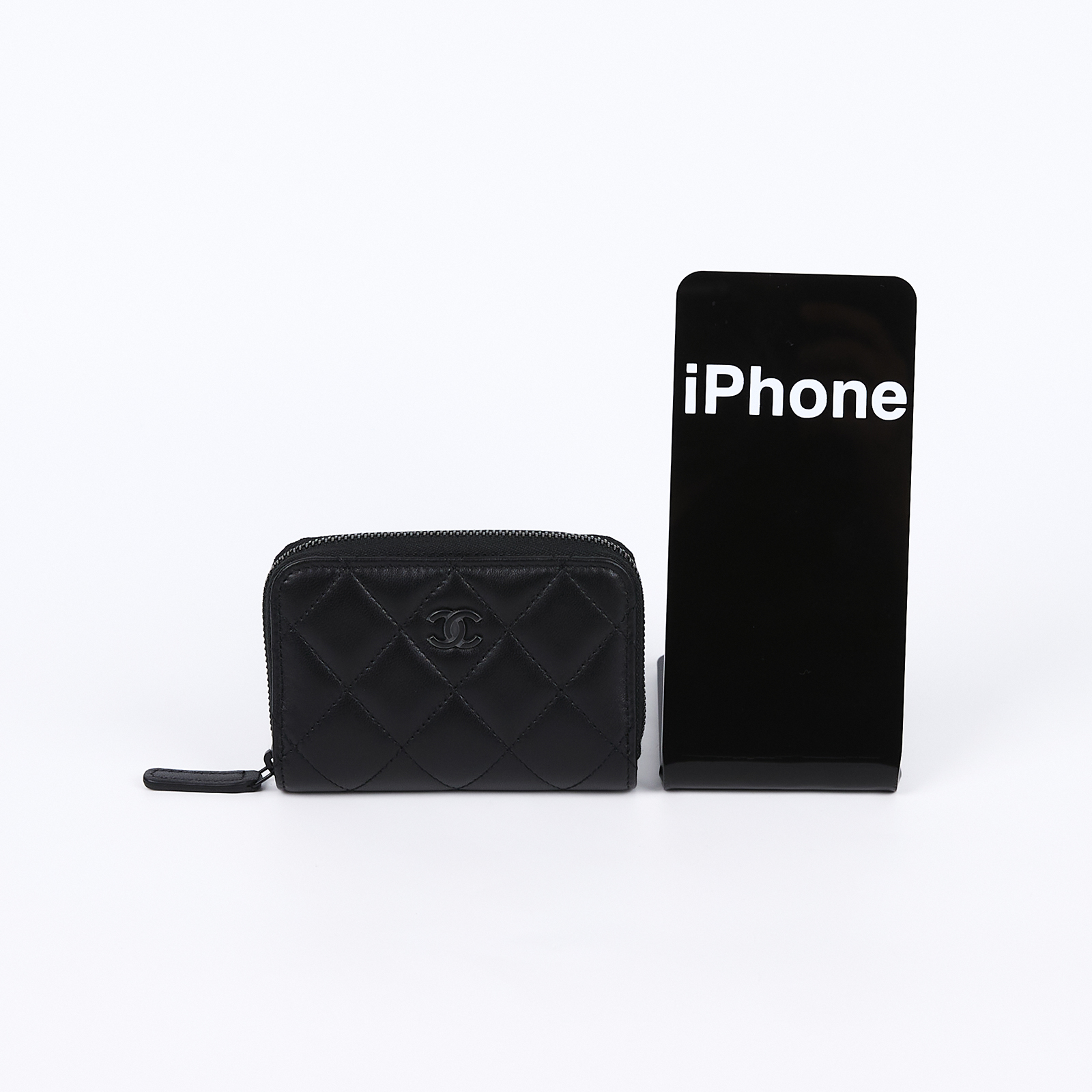 香奈兒 CHANEL 經典 拉鏈 零錢包 錢包 卡夾 AP0216 晶片款 黑羊SO BLACK拉鍊零錢包 原廠盒子/防塵袋