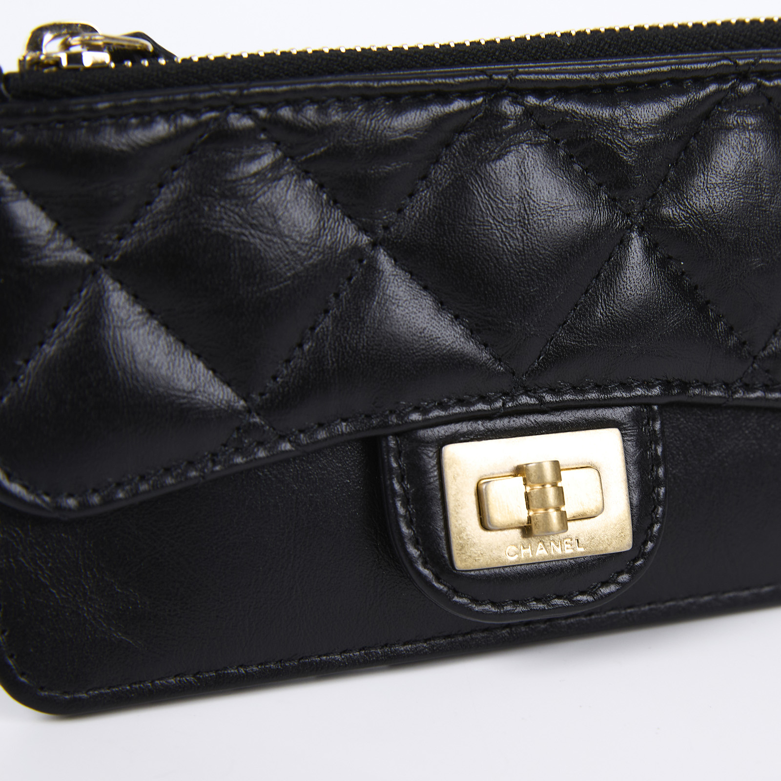 香奈兒 CHANEL 2.55 錢包 卡夾 AP0624 黑金2.55卡包 防塵袋/原廠盒子/保證卡