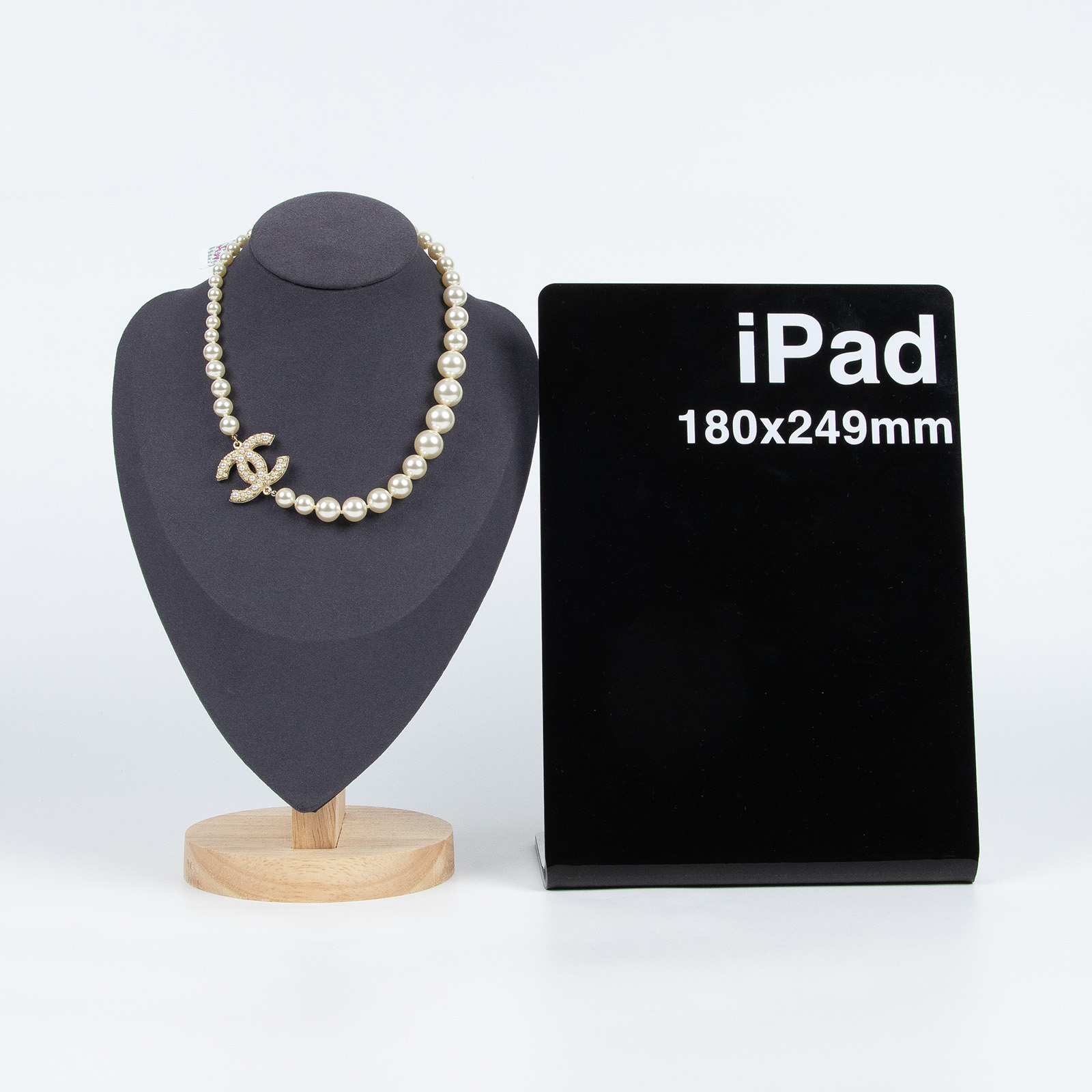 香奈兒 CHANEL 髮圈 A64757 珍珠雙C頸鍊 原廠盒子