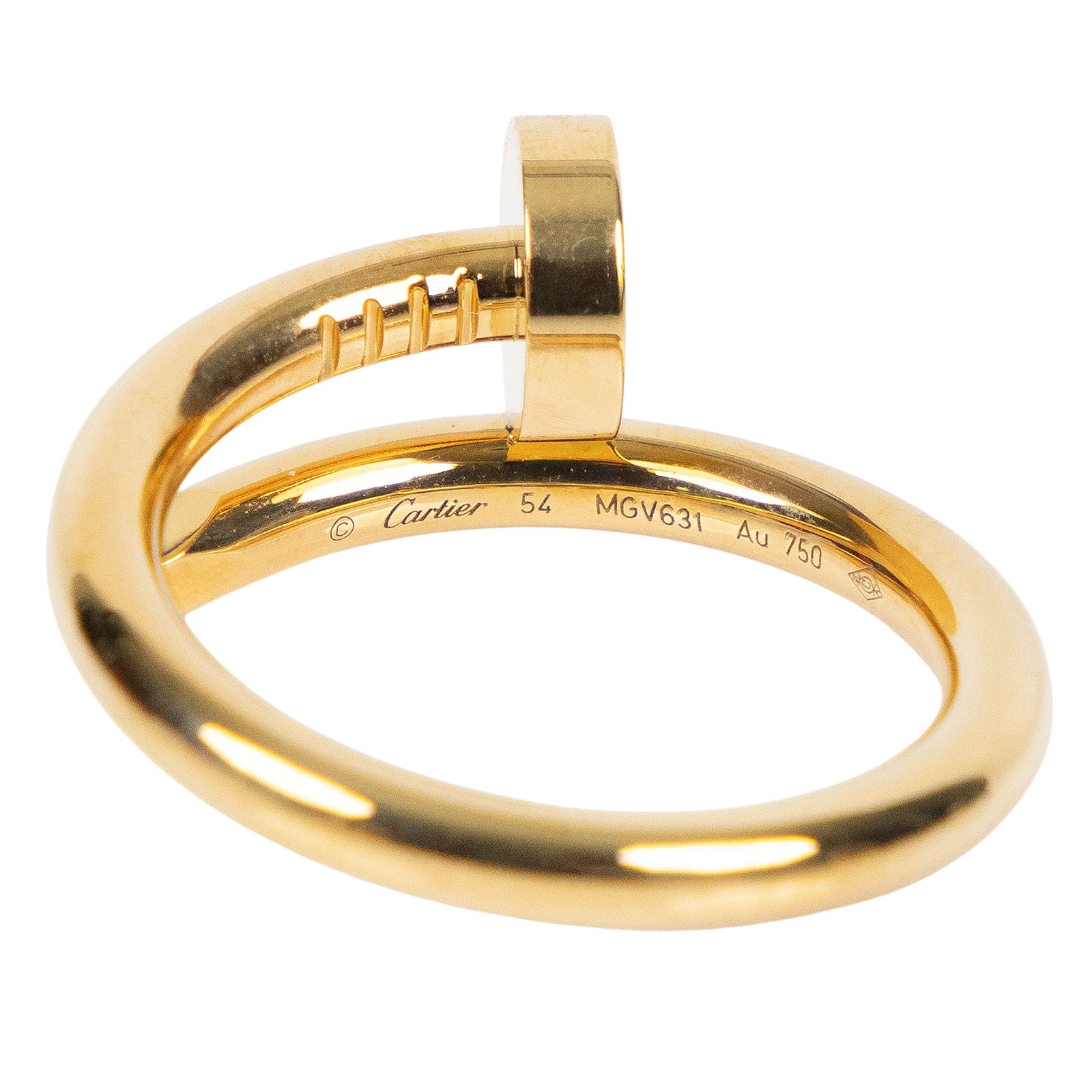 卡地亞 CARTIER Juste un Clou 戒指 經典款 B4092654 YG釘子戒指 #54 原廠盒子/保證卡/購買證明