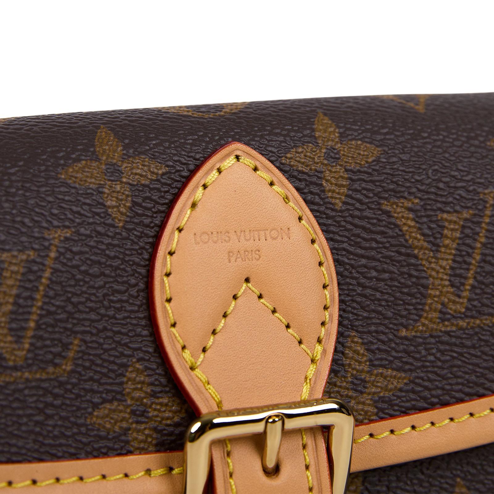 路易威登 LOUIS VUITTON Nano Diane 腋下包法棍 單肩背包 經典帆布 M83298 晶片款  原廠盒子/防塵袋/購買證明/短背帶