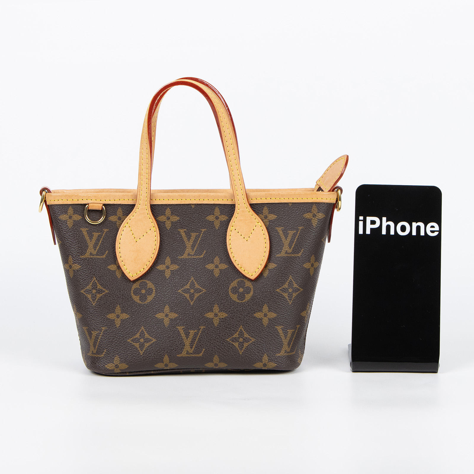 路易威登 LOUIS VUITTON Neverfull BB 單肩包 托特包 M46705 晶片款  原廠盒子/防塵袋/購買證明/背帶/圓零錢包