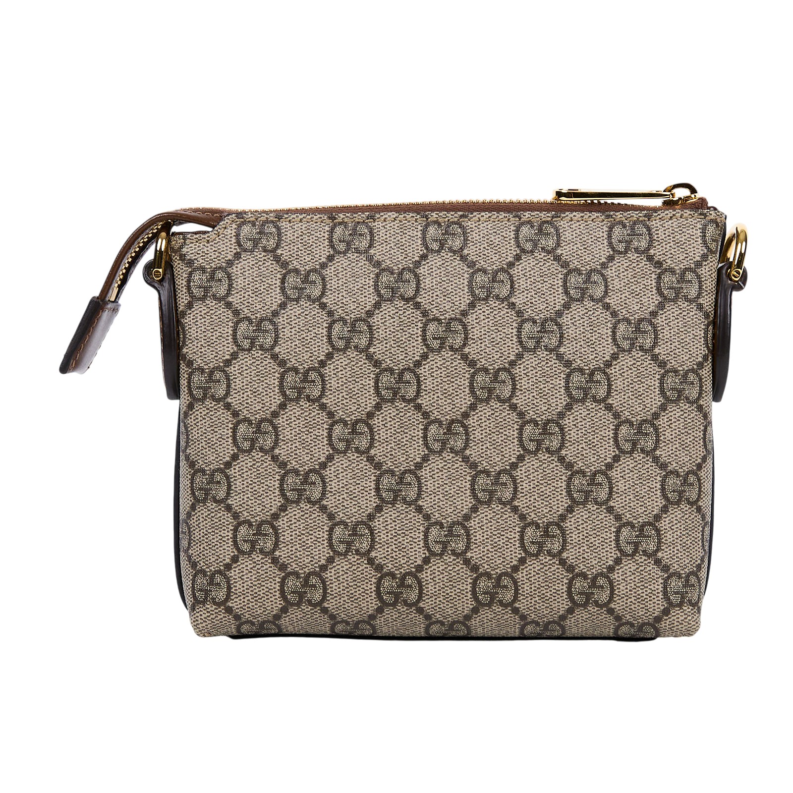 古馳 GUCCI Interlocking G 兩用 小方包 棕色 723306 92THG GG紋斜背包 無附屬品