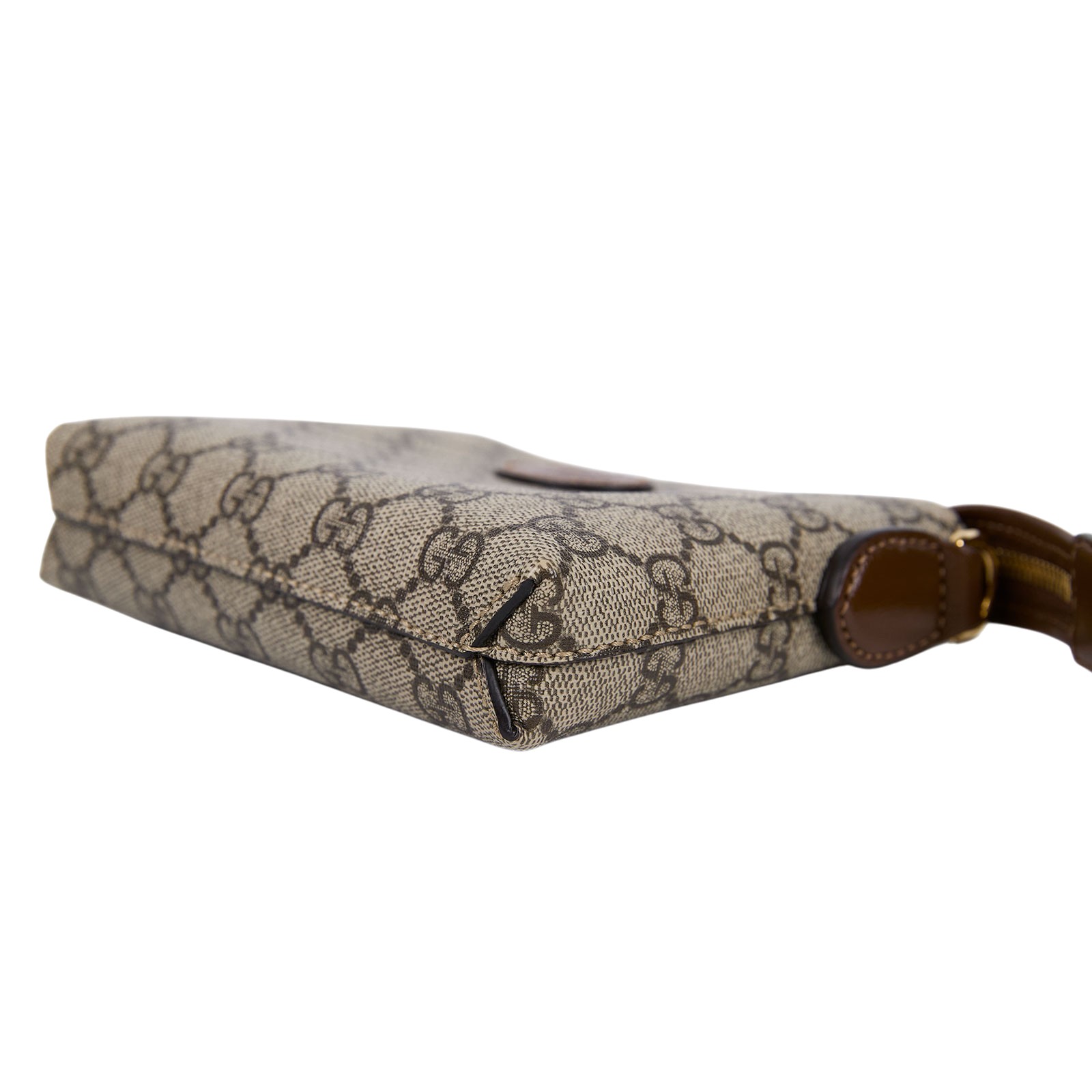 古馳 GUCCI Interlocking G 兩用 小方包 棕色 723306 92THG GG紋斜背包 無附屬品