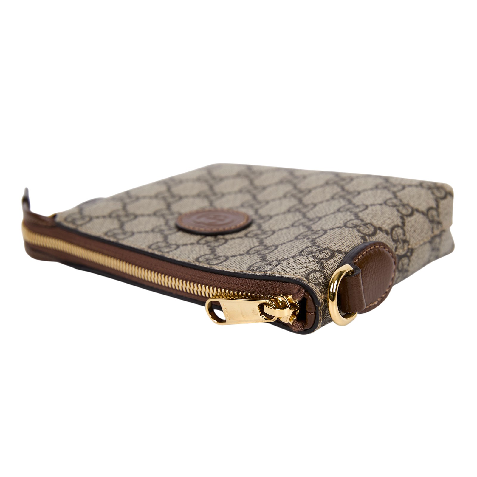 古馳 GUCCI Interlocking G 兩用 小方包 棕色 723306 92THG GG紋斜背包 無附屬品