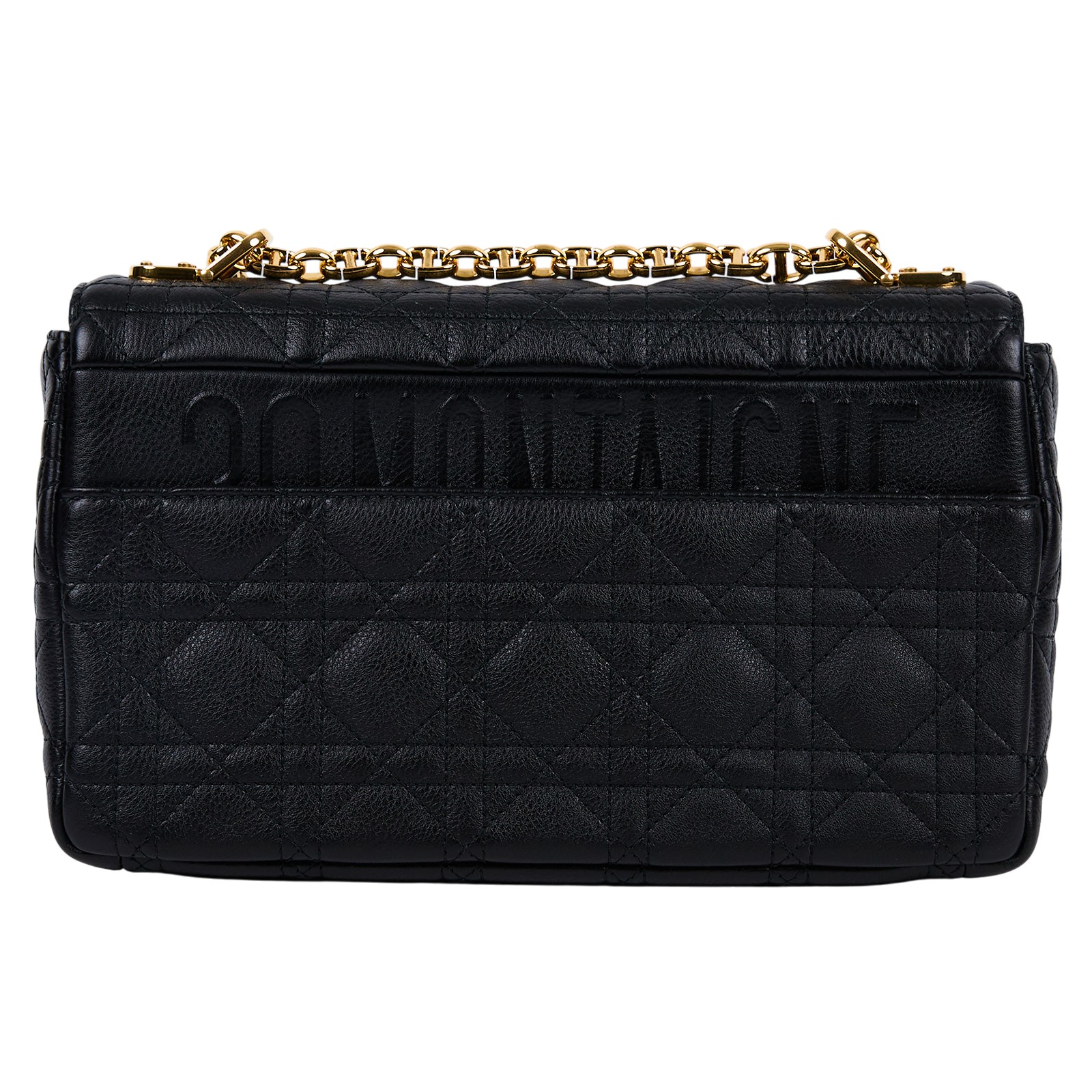 迪奧 CHRISTIAN DIOR Caro 中型 斜背 手提包 小牛皮 M9242UWHC 黑CARO 中號 原廠盒子/防塵袋/購買證明