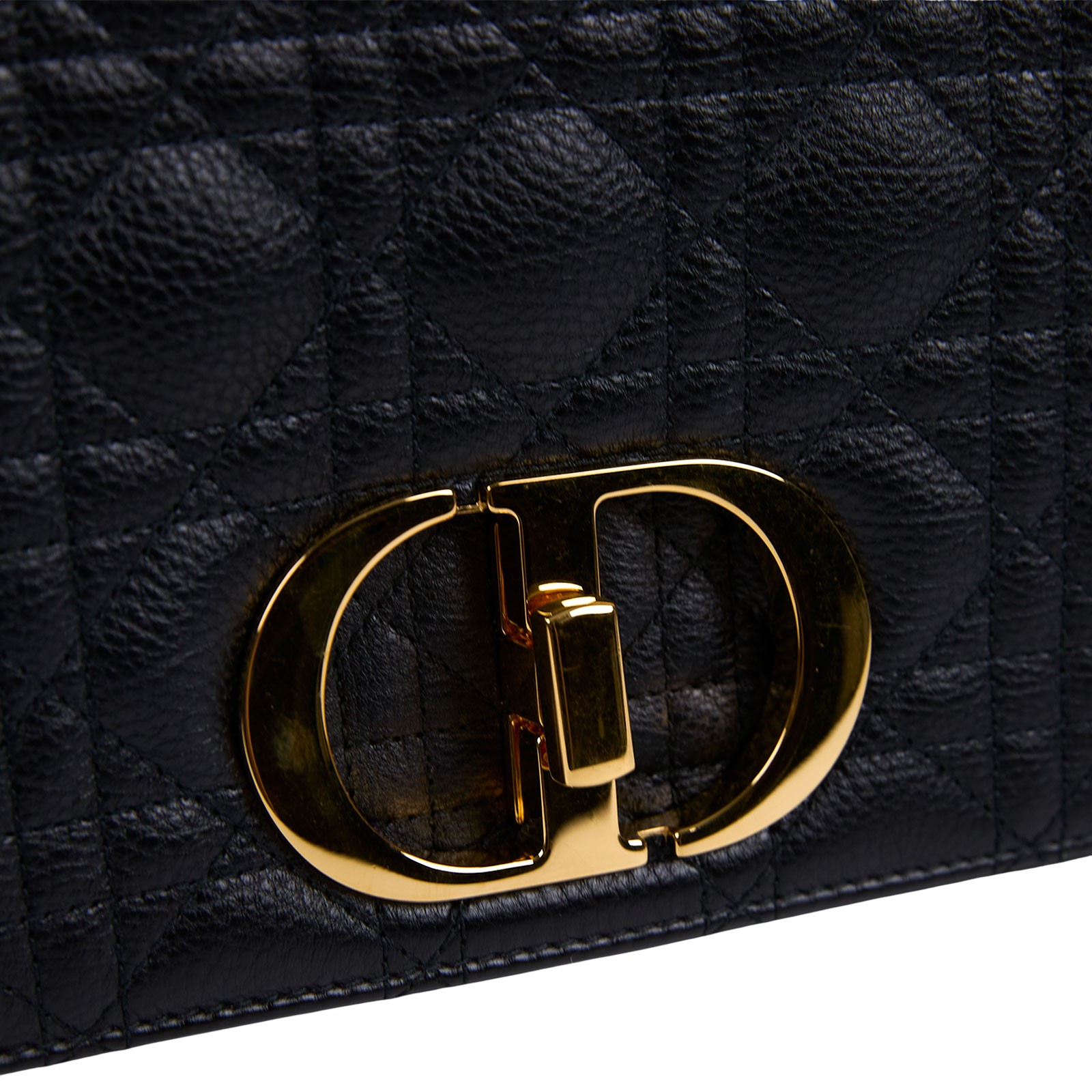 迪奧 CHRISTIAN DIOR Caro 中型 斜背 手提包 小牛皮 M9242UWHC 黑CARO 中號 原廠盒子/防塵袋/購買證明