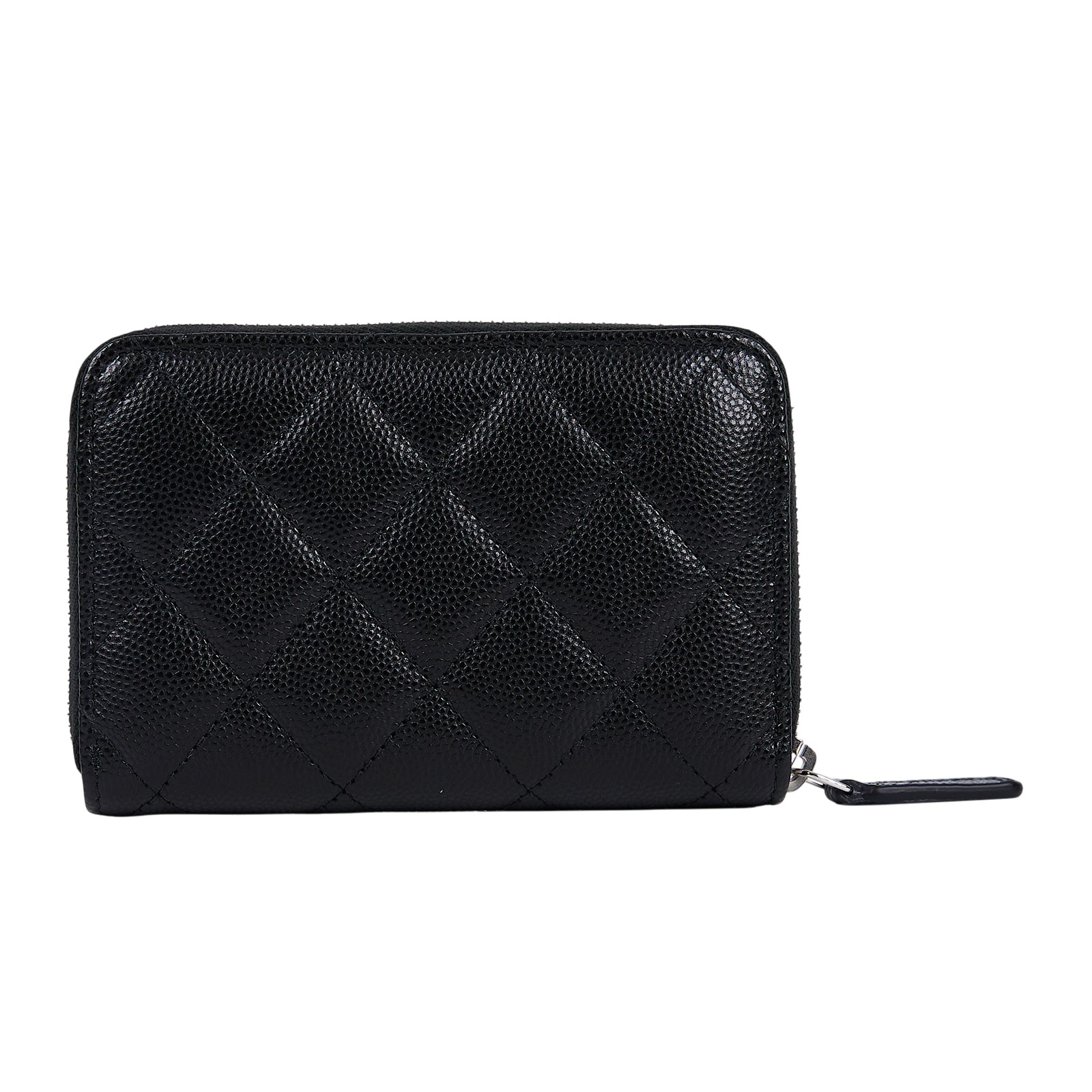 香奈兒 CHANEL 拉鍊 零錢包 AP3716 晶片款 黑荔枝拉鍊卡包 原廠盒子/防塵袋