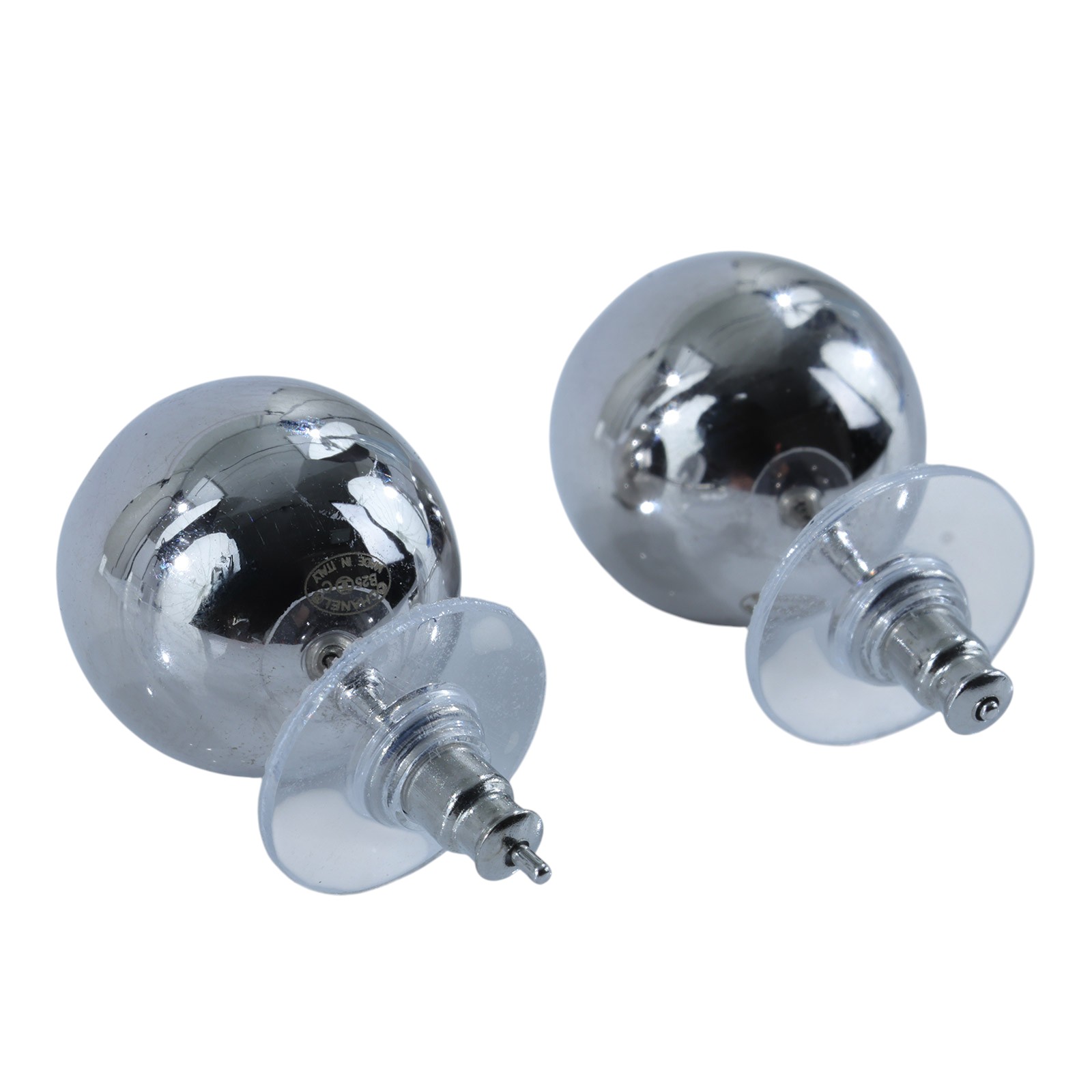 香奈兒 CHANEL 雙C 圓球 耳環 銀色 B25 C 銀珠珠耳環 無附屬品