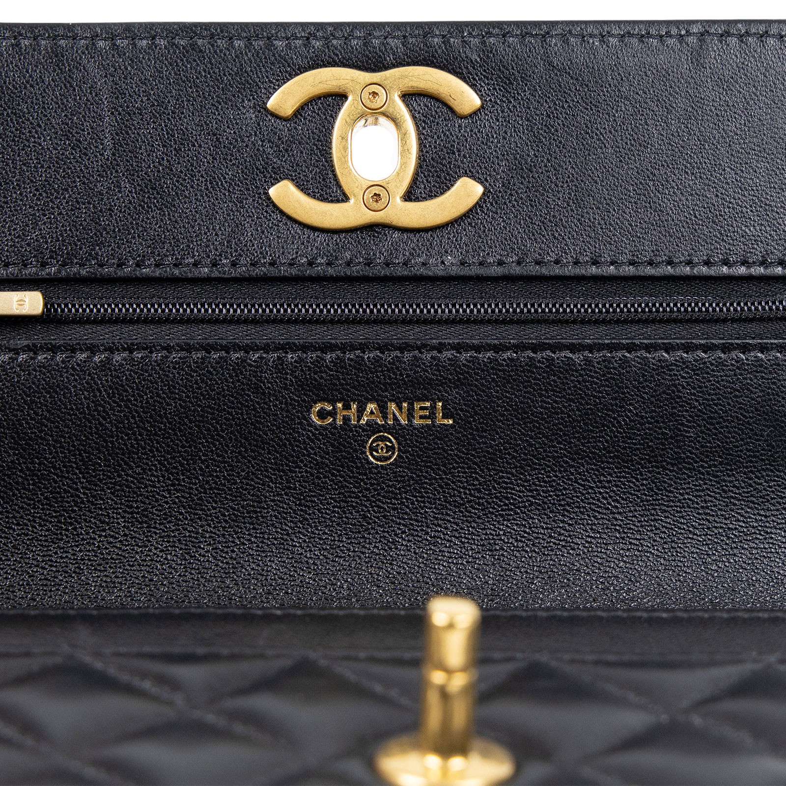 香奈兒 CHANEL CC logo 菱格紋 WOC 肩背 斜背 經典口蓋包 AP3938 B16915 晶片款 雙C調節扣WOC 原廠盒子/防塵袋