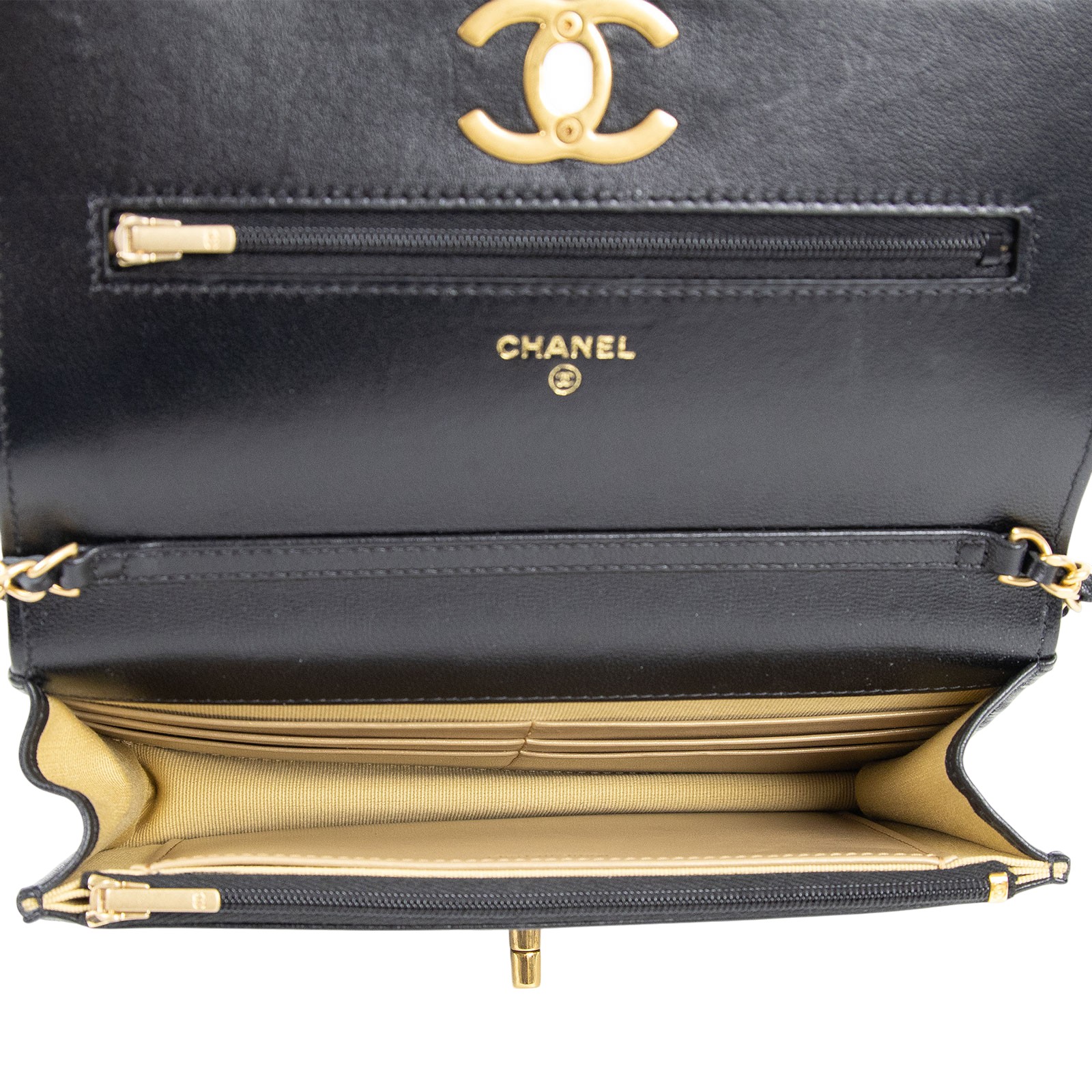 香奈兒 CHANEL CC logo 菱格紋 WOC 肩背 斜背 經典口蓋包 AP3938 B16915 晶片款 雙C調節扣WOC 原廠盒子/防塵袋