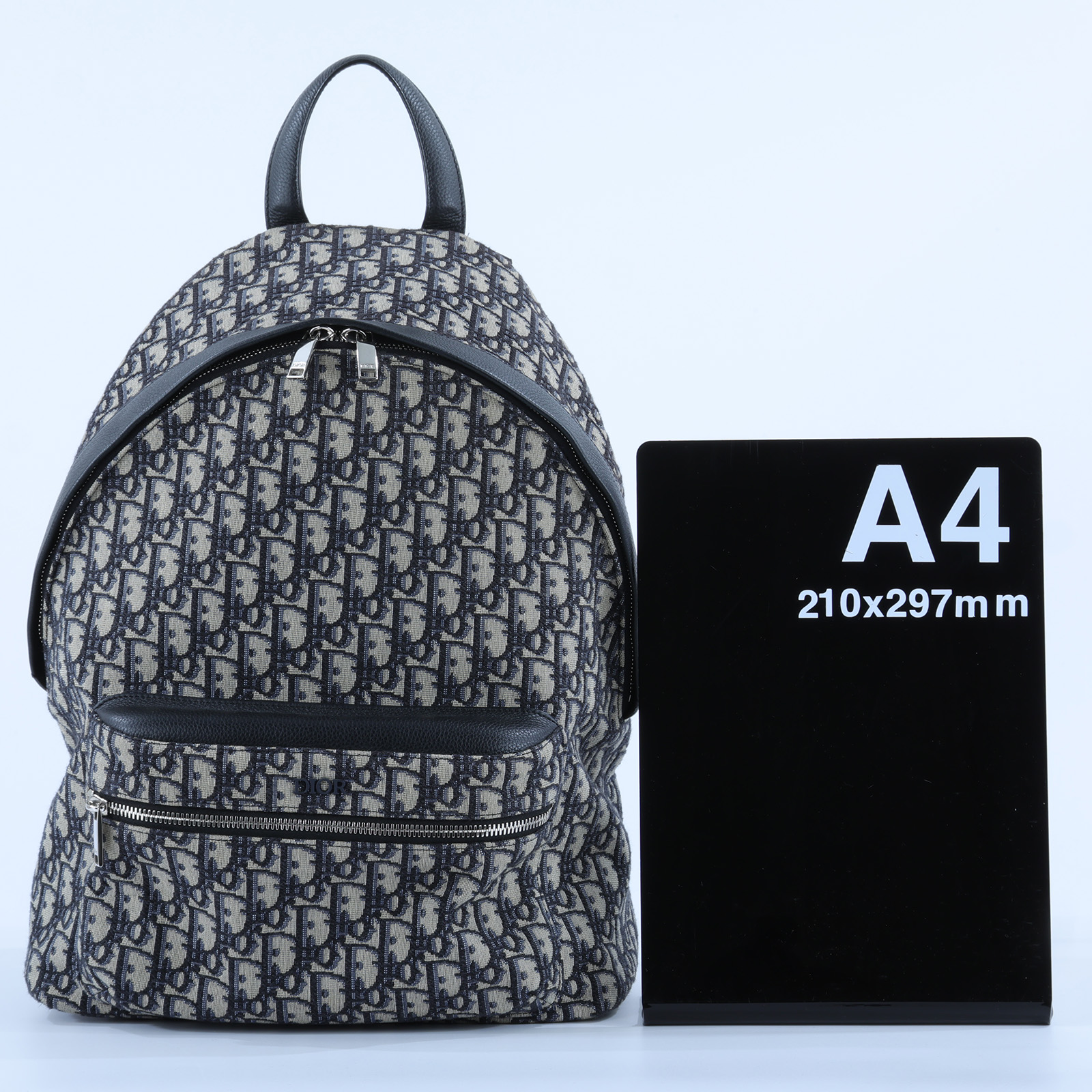 迪奧 CHRISTIAN DIOR Rider 後背包 1VOBA088YKY 藍老花後背包 保證卡