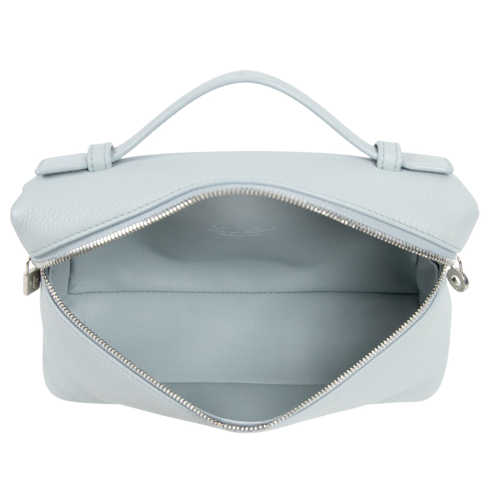 諾悠翩雅 LORO PIANA Extra Pouch L19 手拿包 FAN4045 灰藍L19包 防塵袋