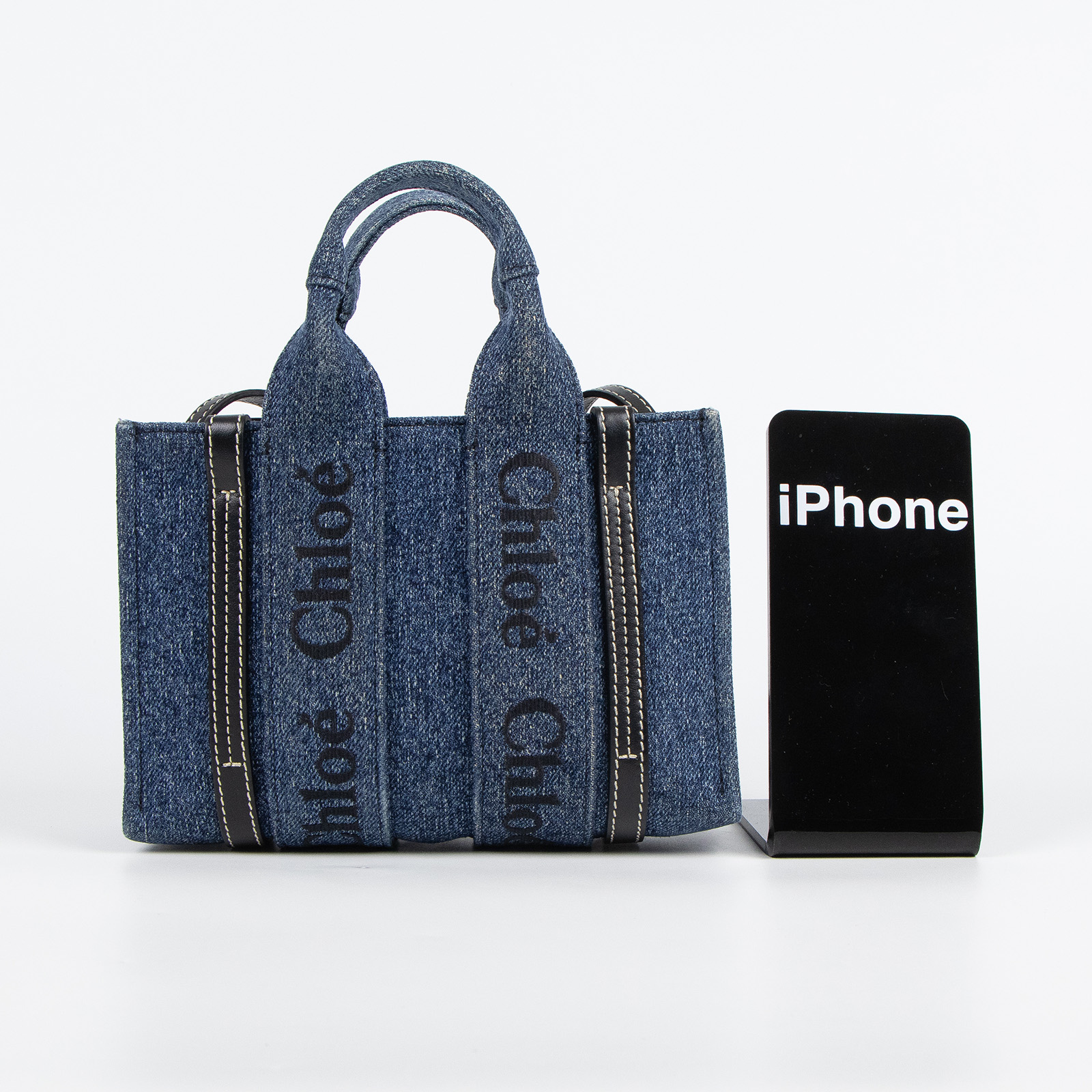 蔻依 CHLOE Mini Woody 手提包 丹寧 CHC23UP237K3545D 丹寧WOODY 防塵袋/保證卡