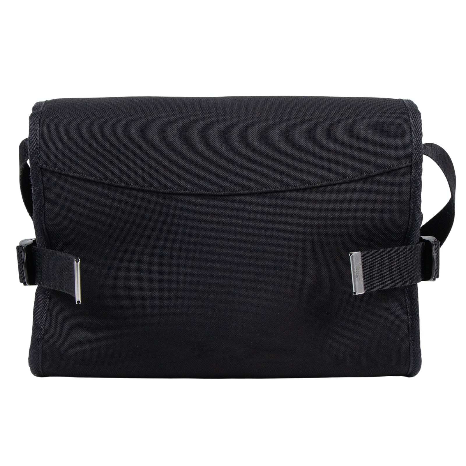 思琳 CELINE 小型郵差包 110062DMT 黑LOGO帆布肩背包 防塵袋