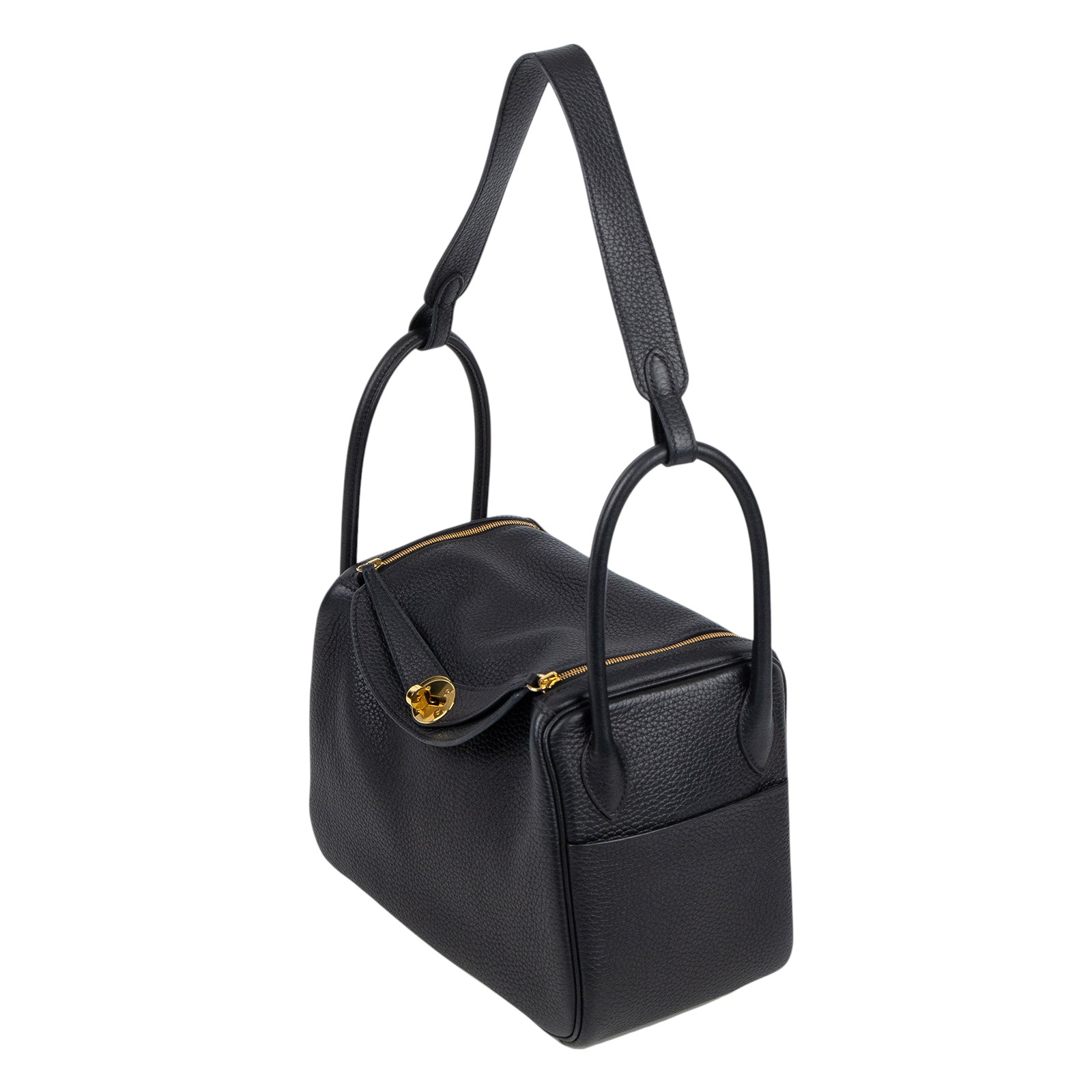 愛馬仕 Hermes Lindy 琳迪包 26 黑色 金色五金 H073428CC89 B刻 黑金LINDY26 原廠盒子/防塵袋/購買證明