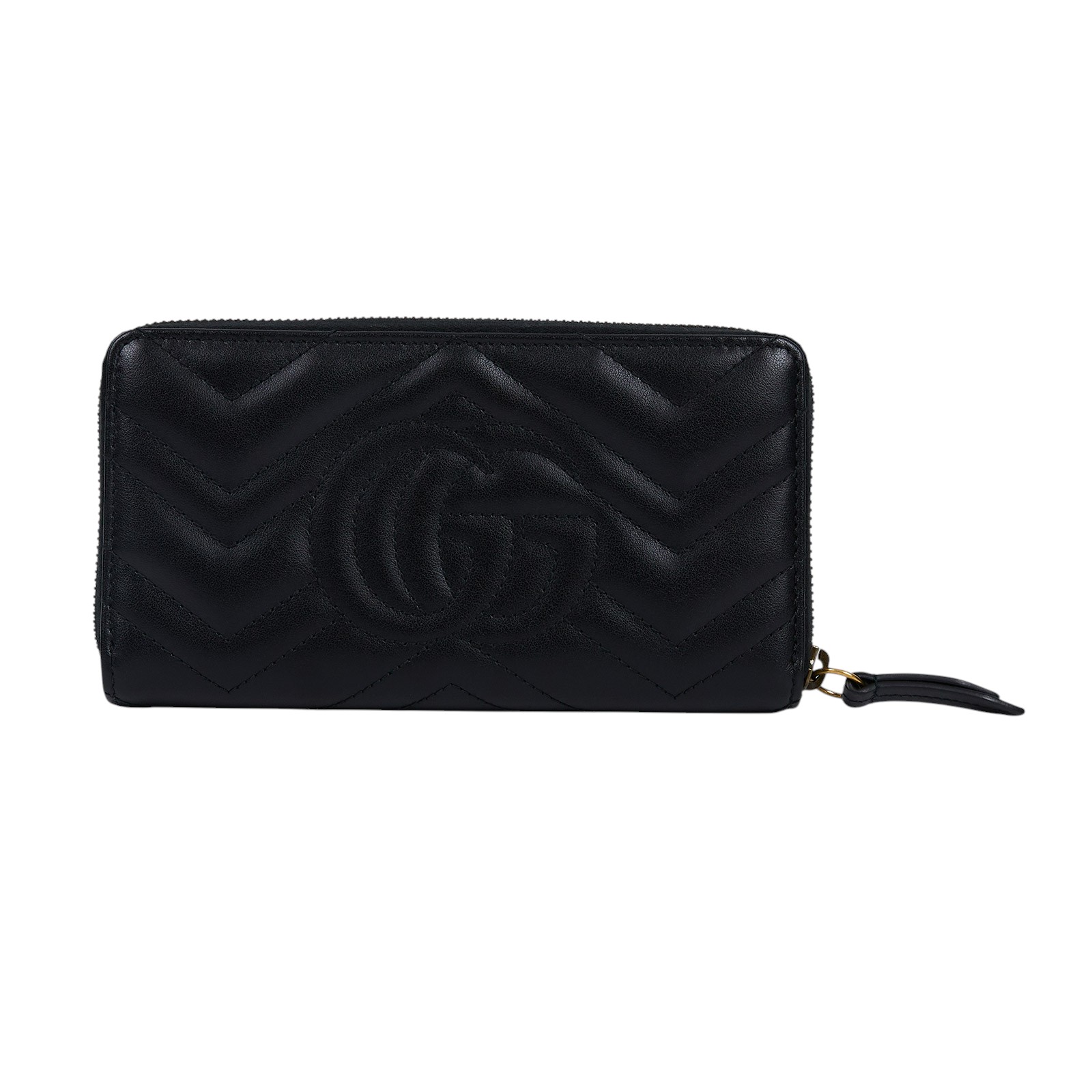 古馳 GUCCI Marmont 全拉鍊式 錢包 長夾 443123 DRW1T 黑MARMONT長夾 原廠盒子/防塵袋