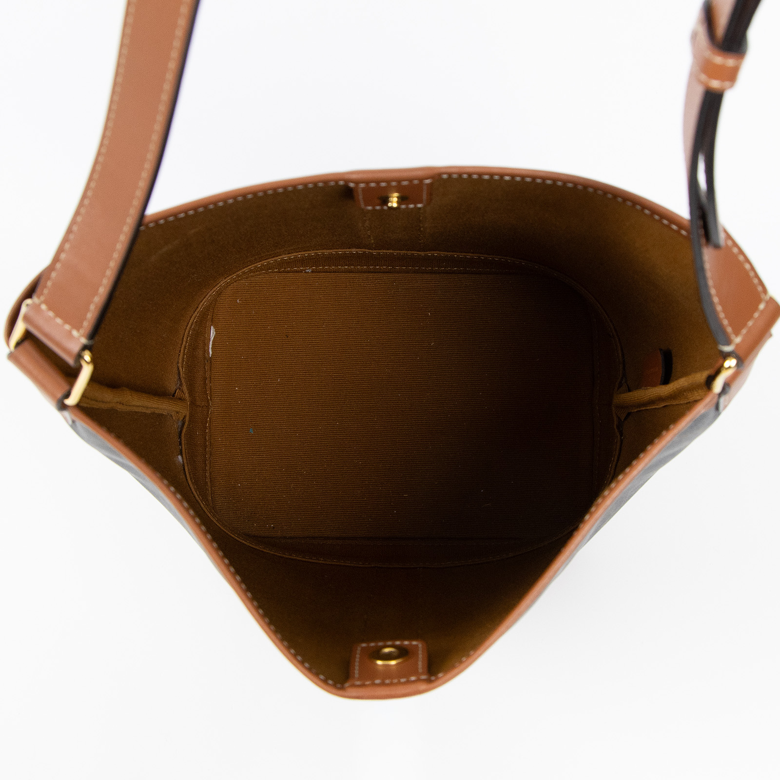 思琳 CELINE Triomphe帆布 小型 Bucket 肩背 水桶包 191442CAS 凱旋水桶包 小號 無附屬品