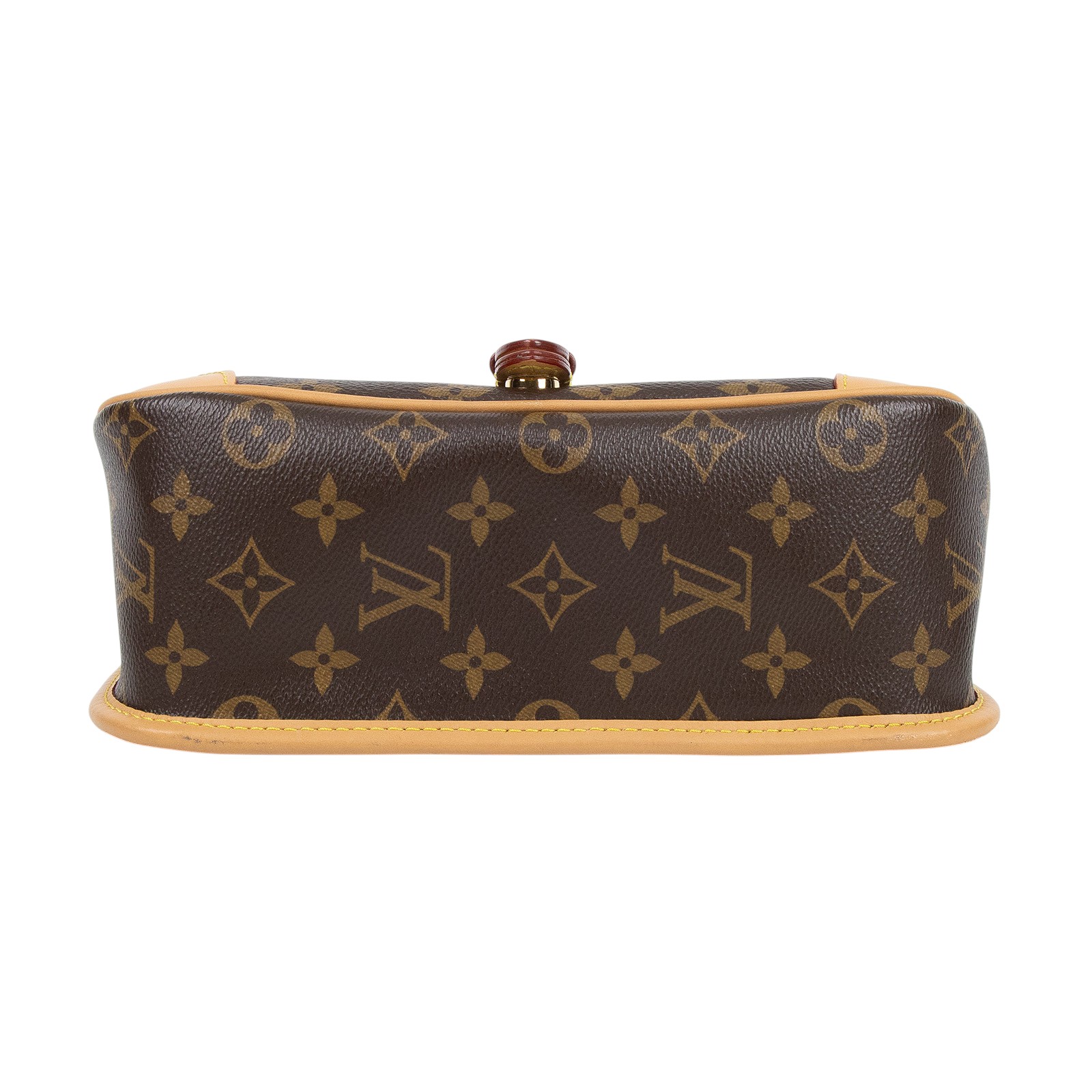 路易威登 LOUIS VUITTON Diane 腋下包法棍 單肩背包 經典帆布 M46049 晶片款 原花DIANE 原廠盒子/防塵袋/背帶