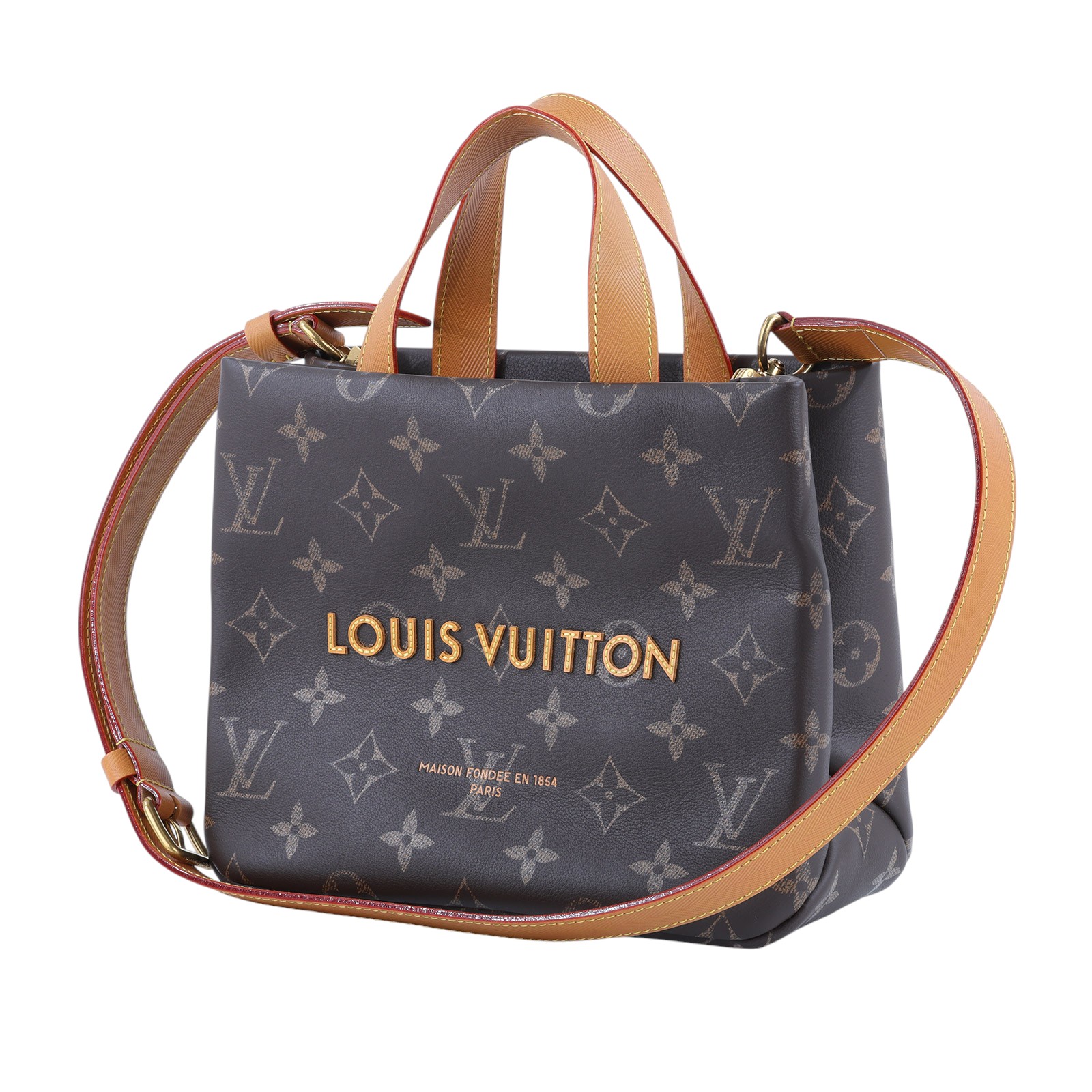 路易威登 LOUIS VUITTON Mini Shopper Tote 托特包 M27019 晶片款  原廠盒子/防塵袋/背帶