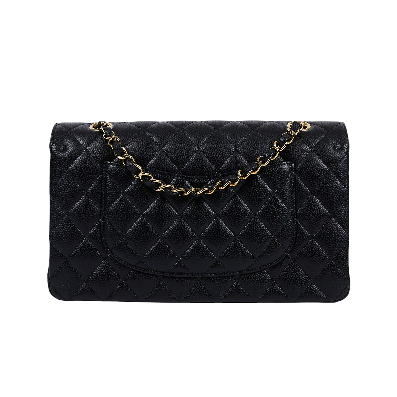 香奈兒 CHANEL CF 經典 11.12 口蓋包 A01112 晶片款 黑荔枝COCO25 防塵袋/購買證明影本