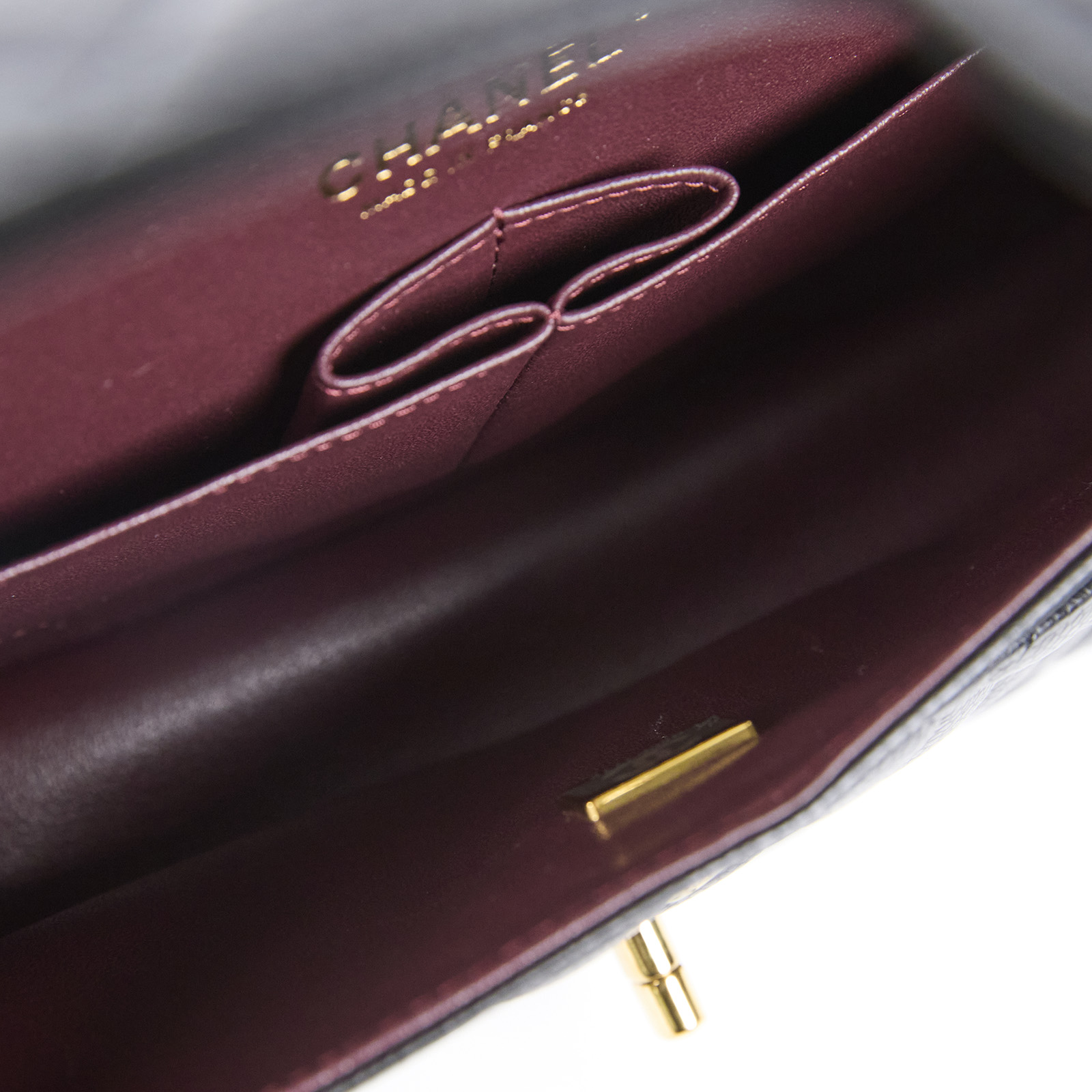 香奈兒 CHANEL CF 經典 11.12 口蓋包 A01112 晶片款 黑荔枝COCO25 防塵袋/購買證明影本