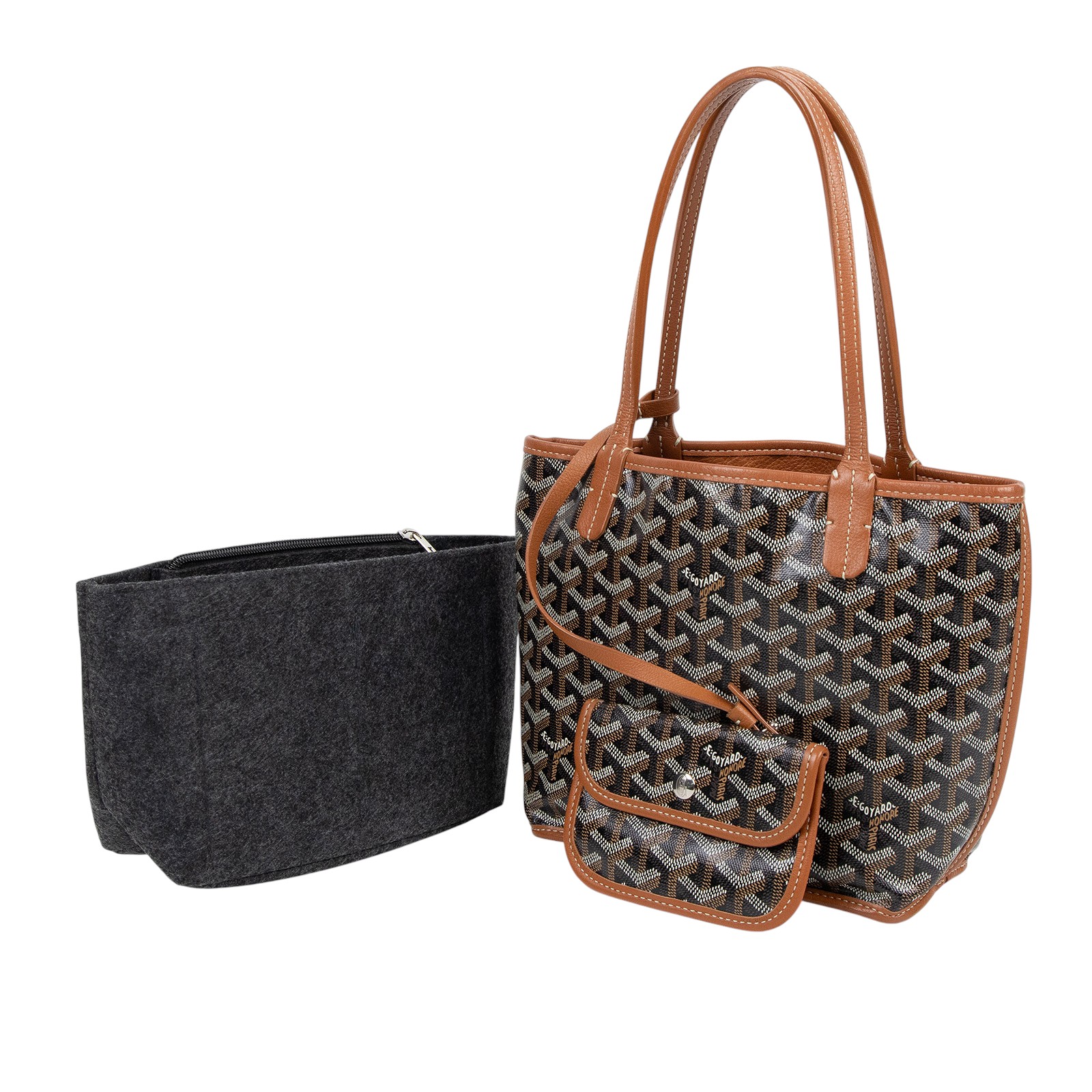 高雅德 GOYARD Anjou Mini Bag 托特包 ANJOUSMINCG ANJOU MINI焦糖 防塵袋