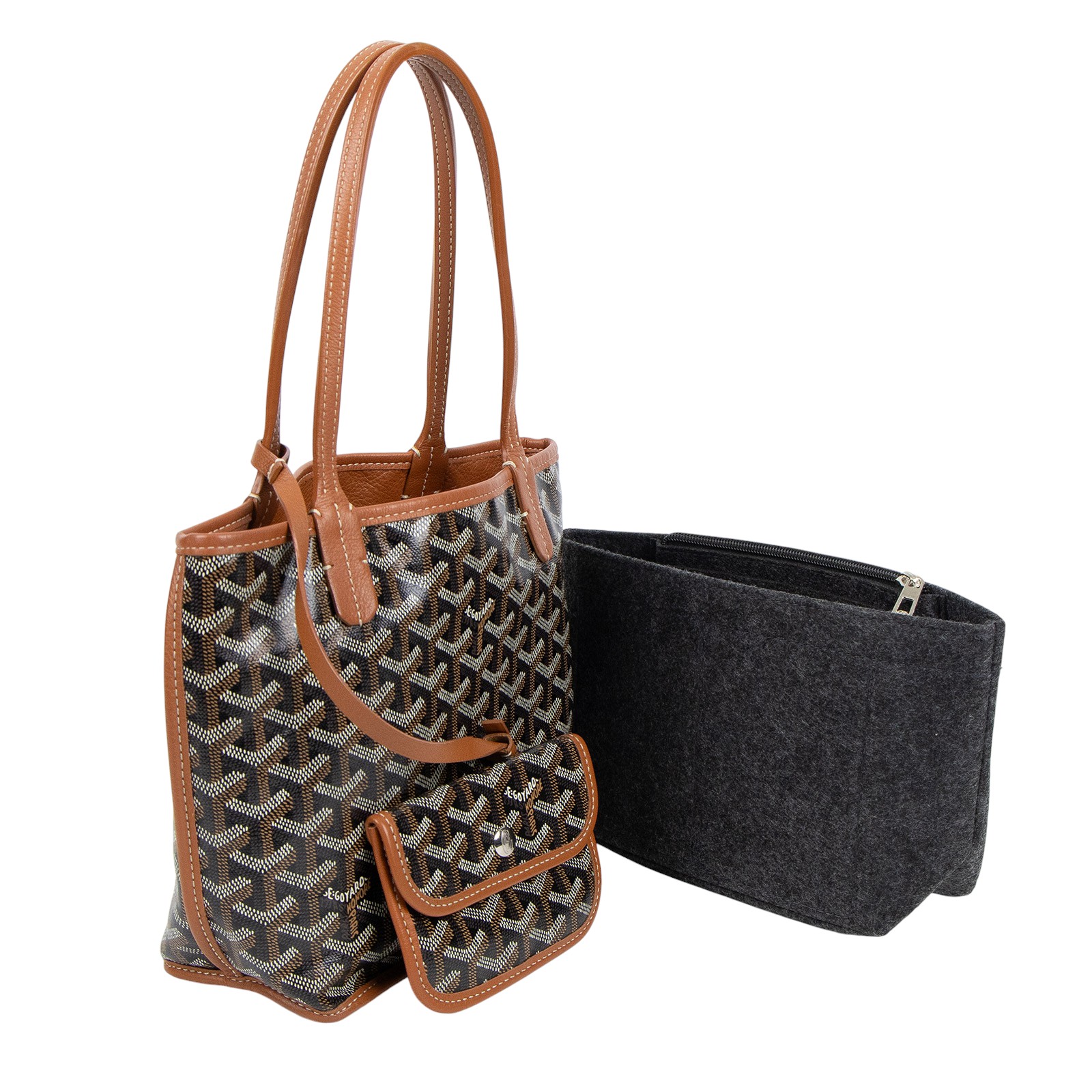 高雅德 GOYARD Anjou Mini Bag 托特包 ANJOUSMINCG ANJOU MINI焦糖 防塵袋