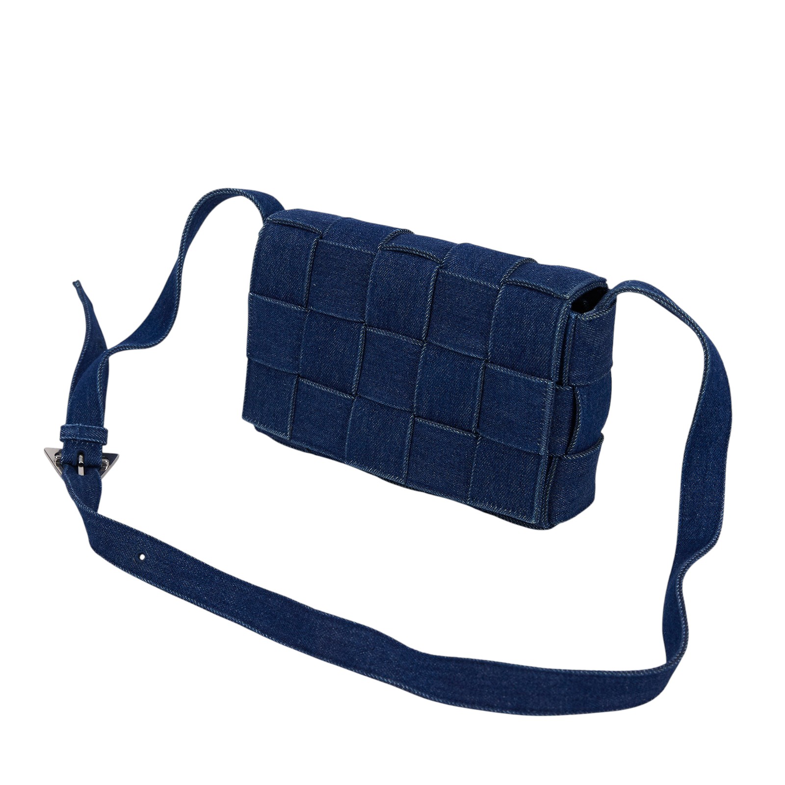 寶緹嘉 BOTTEGA VENETA Cassette 枕頭編織包  深藍牛仔CASSETTE 防塵袋