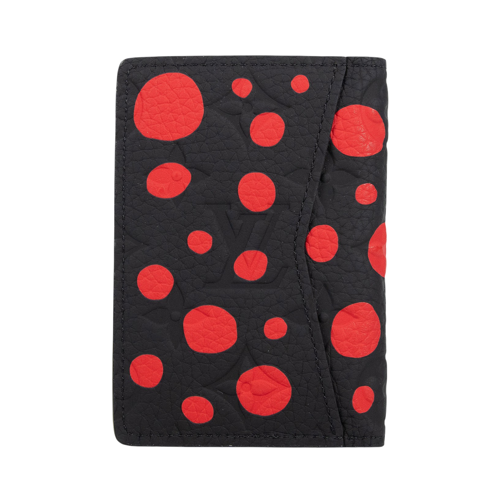 路易威登 LOUIS VUITTON 草間彌生 黑紅點 LV x YK 卡包 M82115 晶片款 黑紅點LV x YK卡包 無附屬品