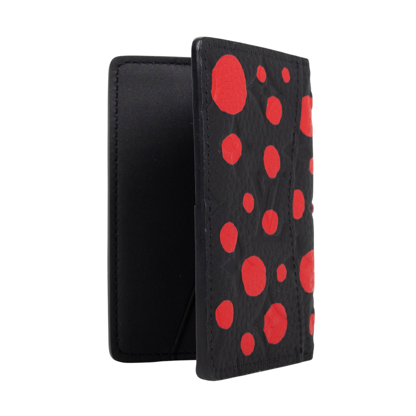 路易威登 LOUIS VUITTON 草間彌生 黑紅點 LV x YK 卡包 M82115 晶片款 黑紅點LV x YK卡包 無附屬品