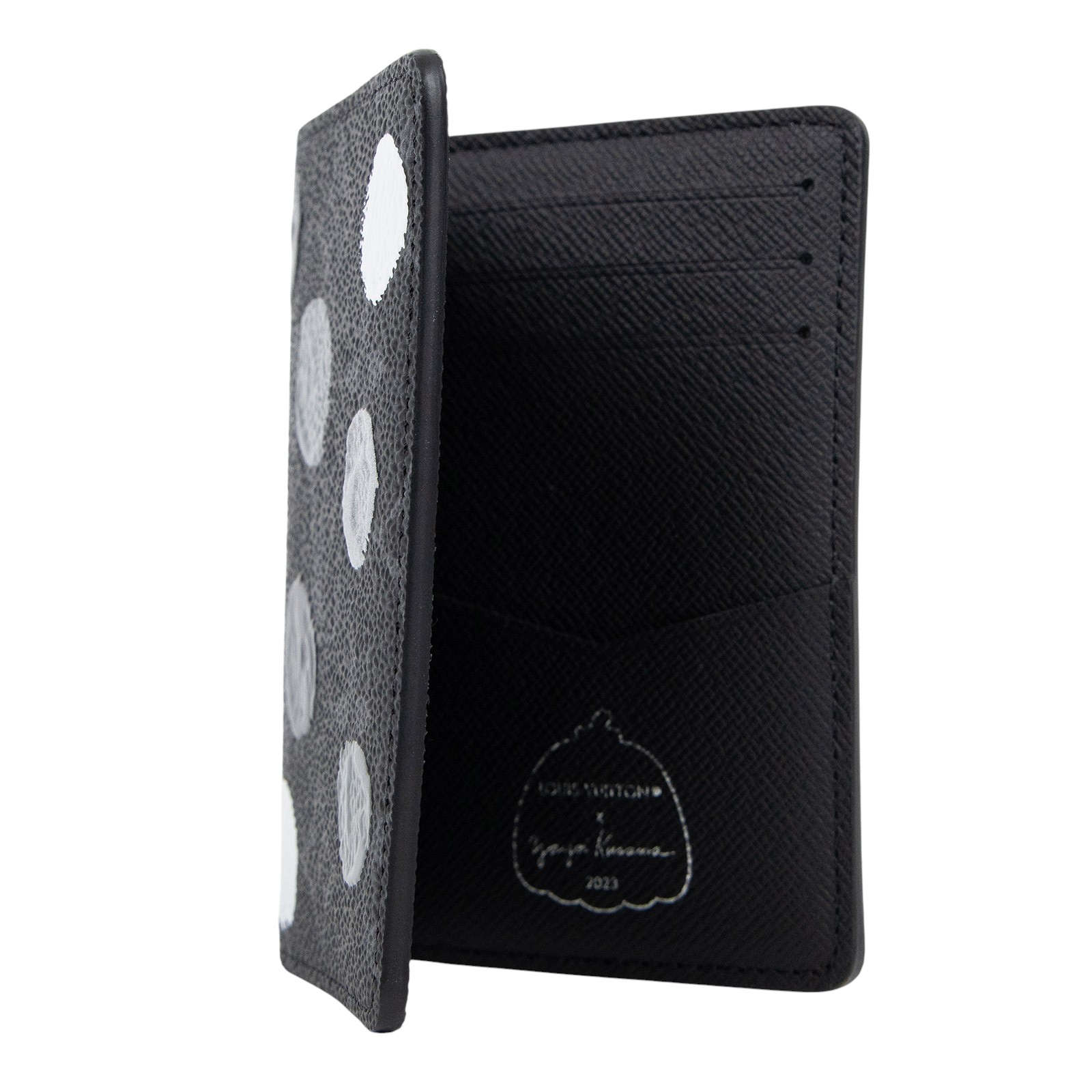 路易威登 LOUIS VUITTON 草間彌生 黑灰 LV x YK卡包 M81928 晶片款 黑灰LV x YK卡包 無附屬品