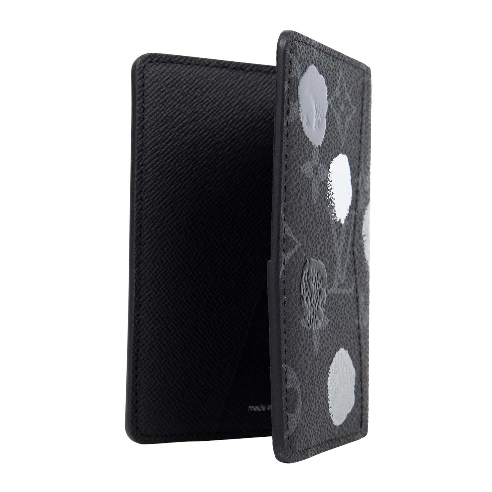 路易威登 LOUIS VUITTON 草間彌生 黑灰 LV x YK卡包 M81928 晶片款 黑灰LV x YK卡包 無附屬品