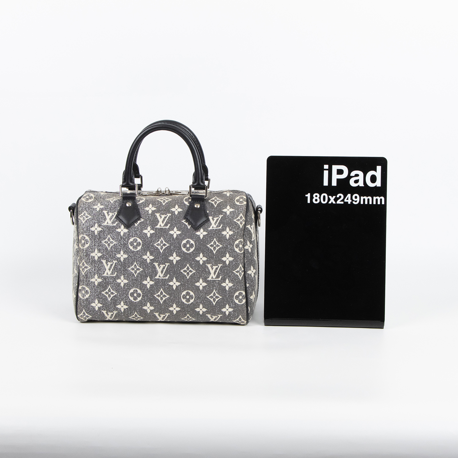 路易威登 LOUIS VUITTON SPEEDY Bandoulière 25 老花 單寧 波士頓包 手提包 M21464 晶片款  防塵袋/鎖組/背帶