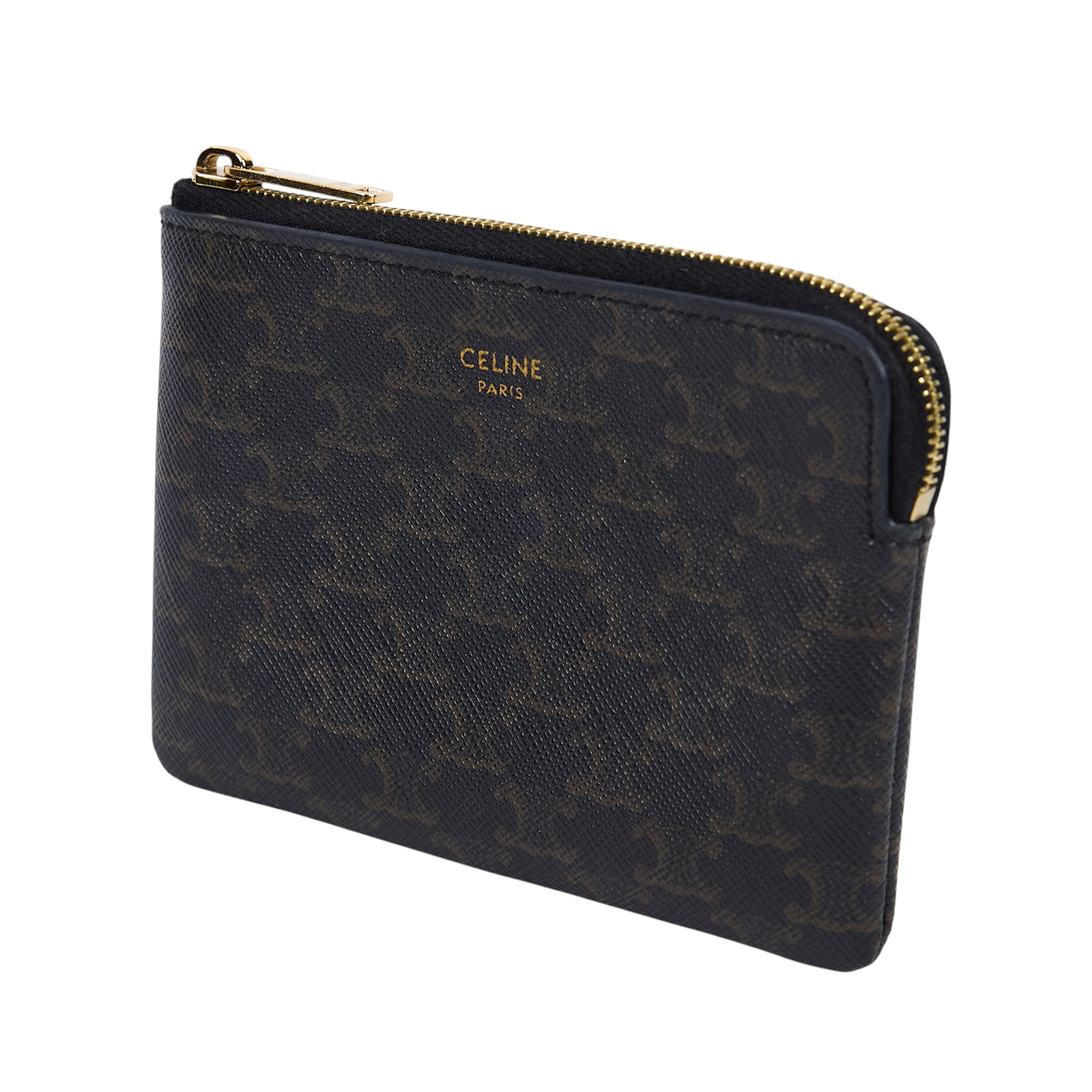 思琳 CELINE 印花標誌印花 零錢包 10C662BTA 老花拉鍊零錢包 防塵袋