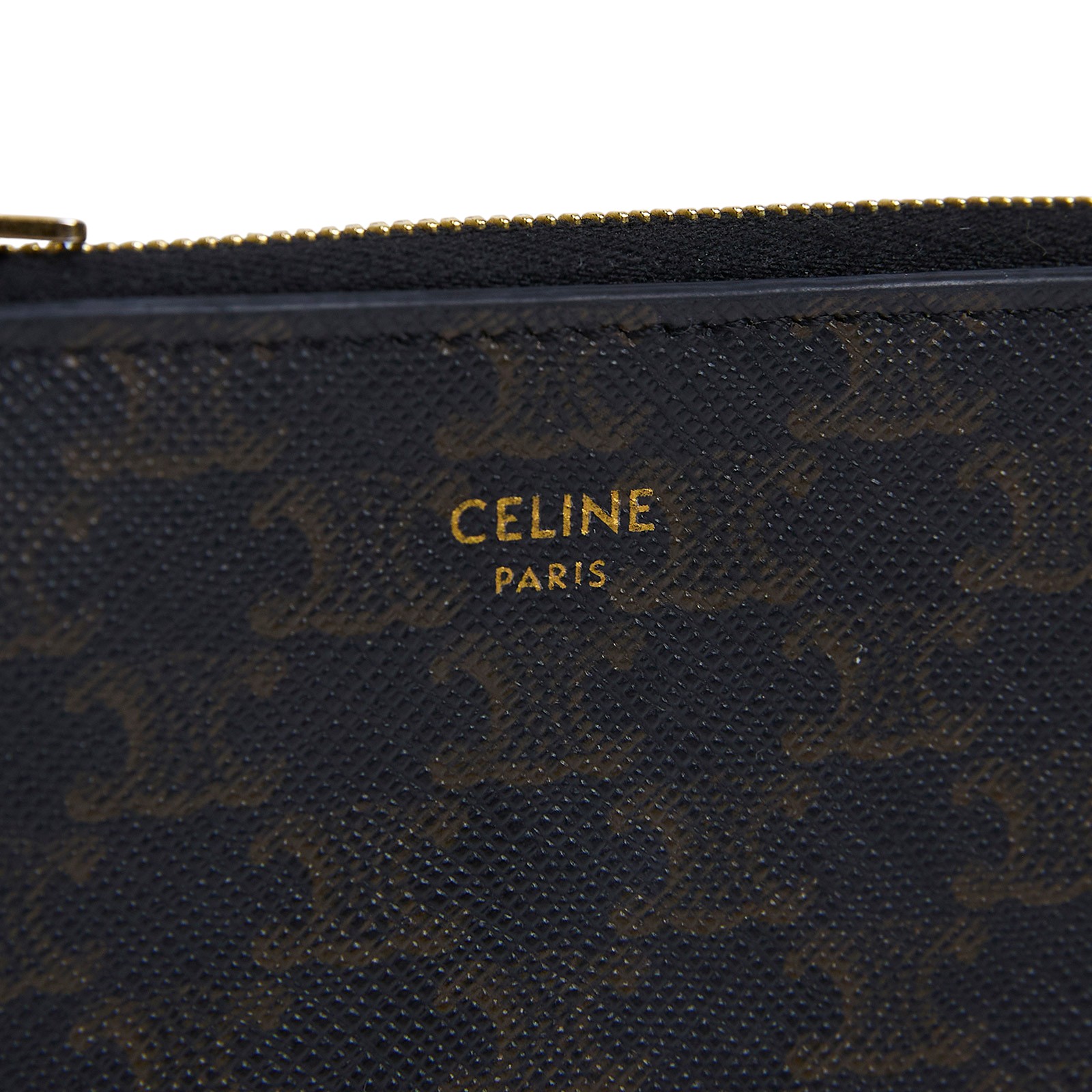 思琳 CELINE 印花標誌印花 零錢包 10C662BTA 老花拉鍊零錢包 防塵袋