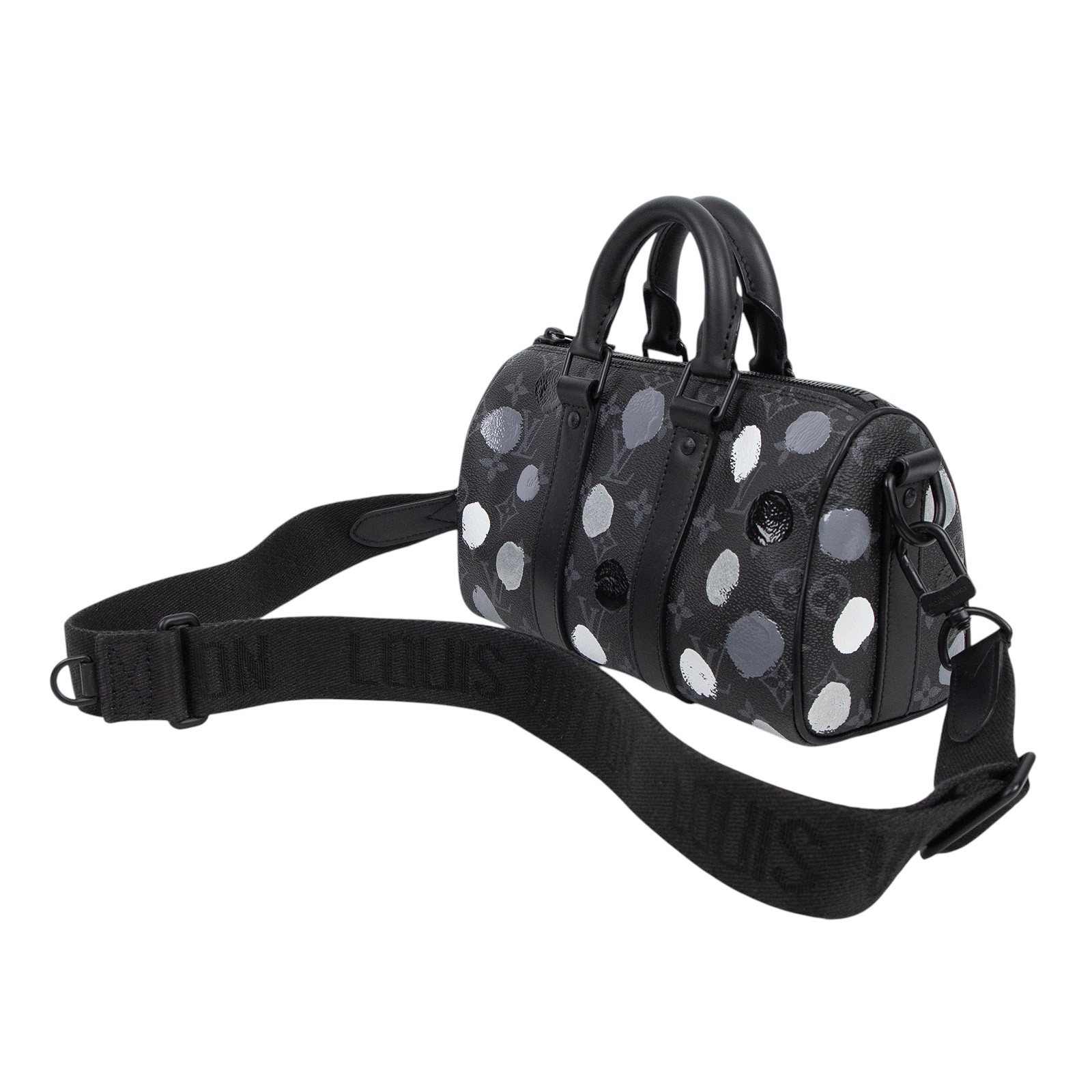 路易威登 LOUIS VUITTON LV x YK Keepall 25 老花 草間彌生 波士頓包 斜背包 M46406 晶片款  防塵袋